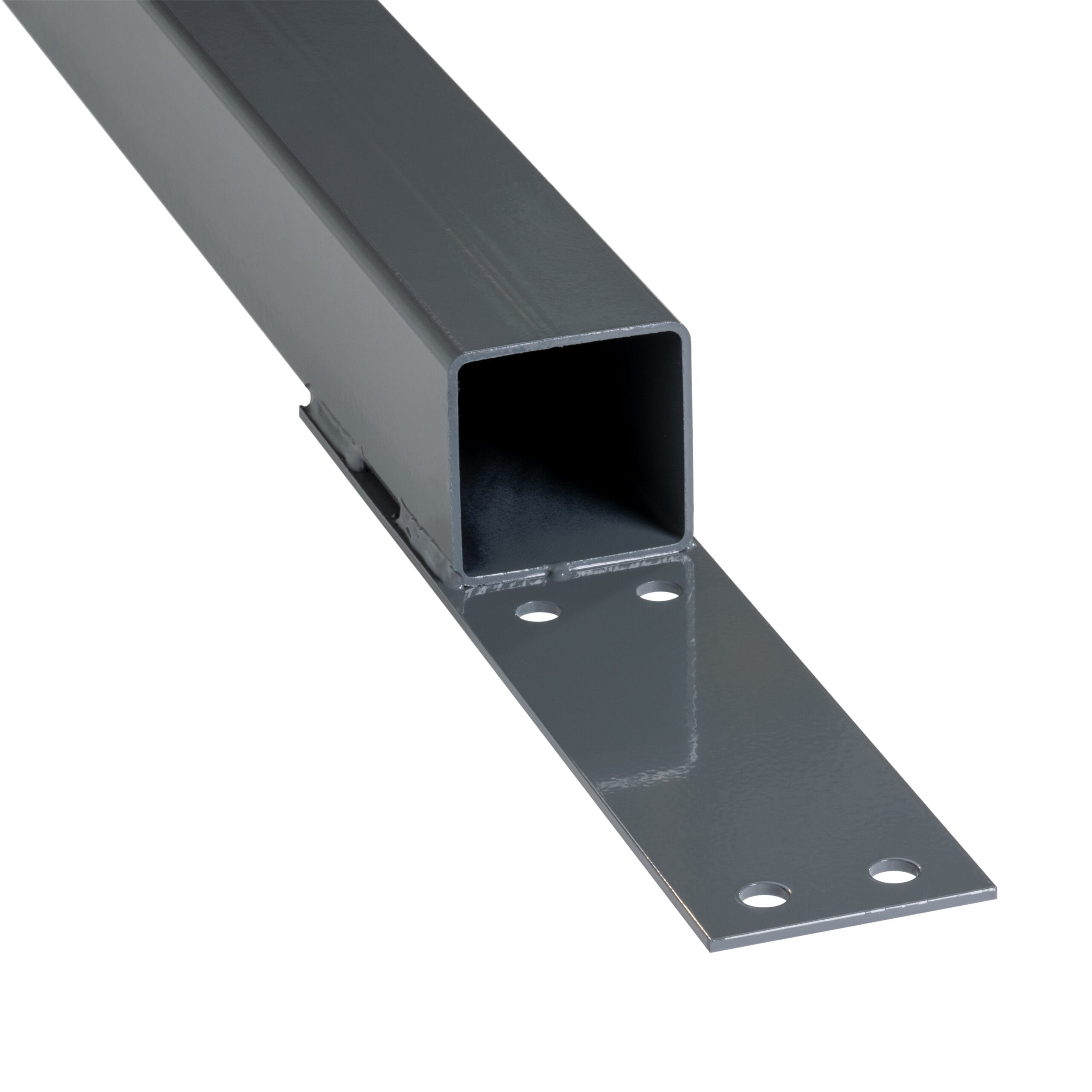 LBX 8000 LBX Podeststütze, S1 Stütze, QR 100x100x5 mm, Farbe RAL 7012 Basaltgrau