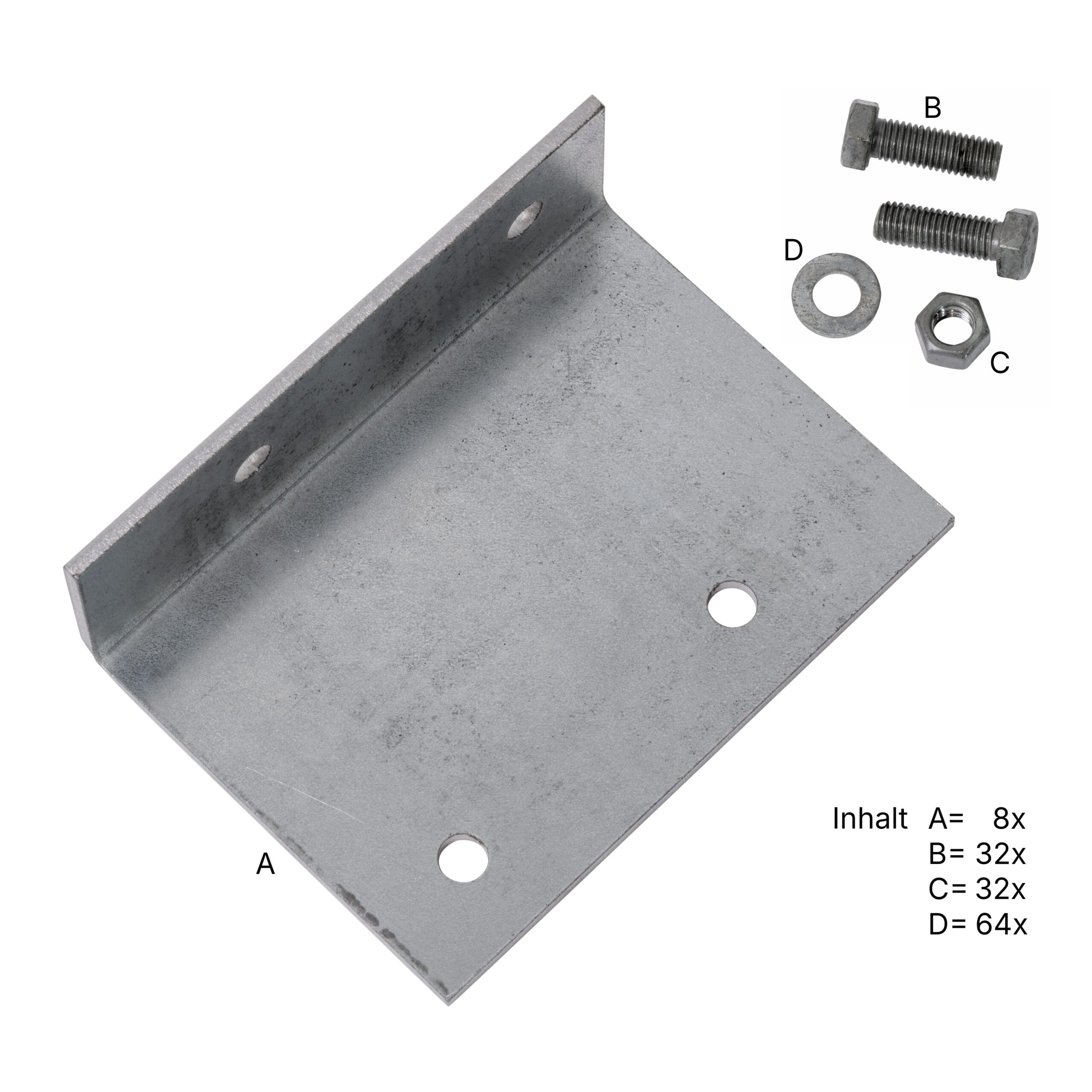 LBX 8000 LBX Anschlusswinkel für 4 Pfetten, inkl. Schrauben, in Kartonschachtel