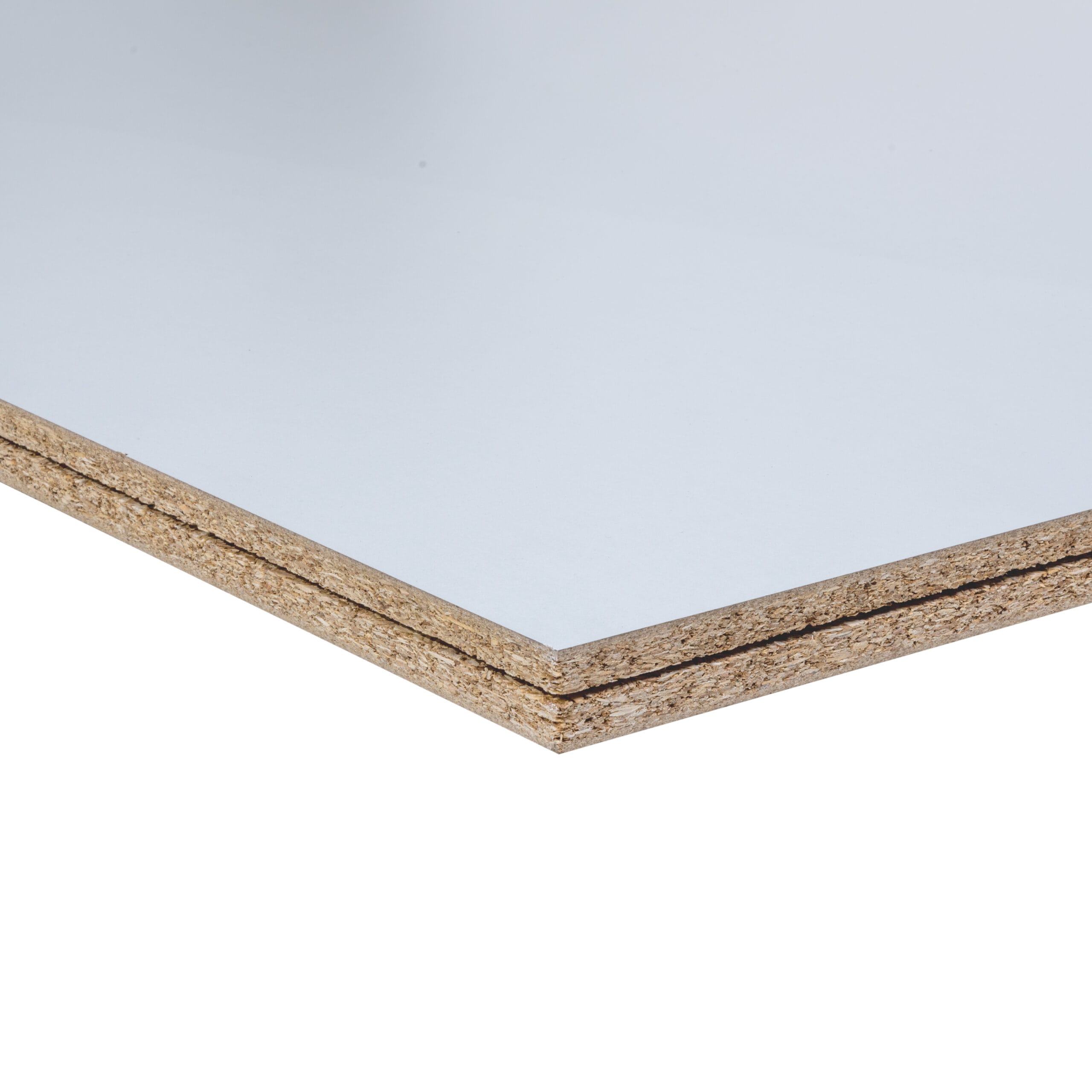 LBX 8000 Spanplattenboden natur/weiß 1200 x 510 mm, Stärke 38 mm, Melaninharzbeschichtet weiß