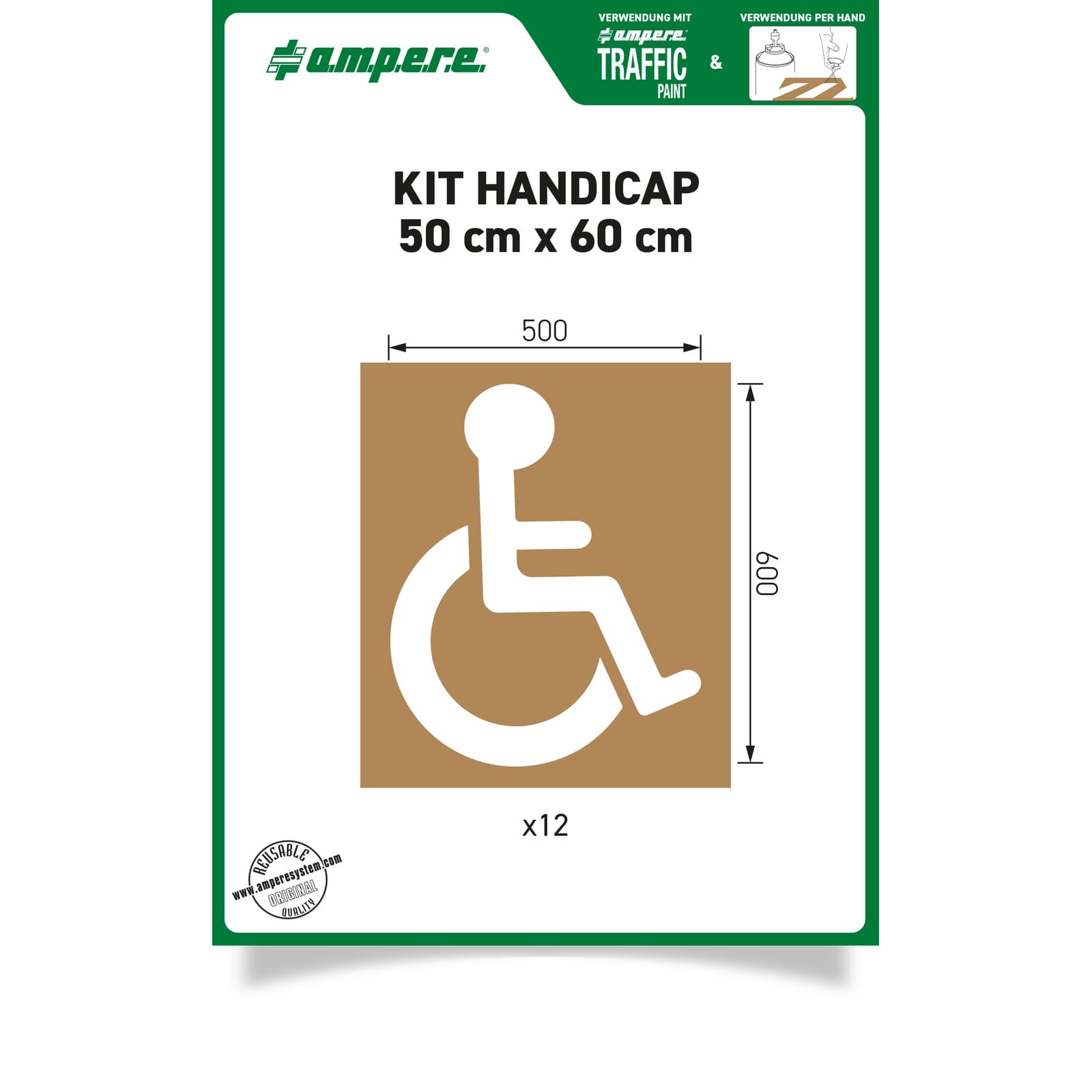 RMX Schablonen KIT Handicap 50 cm x 60 cm