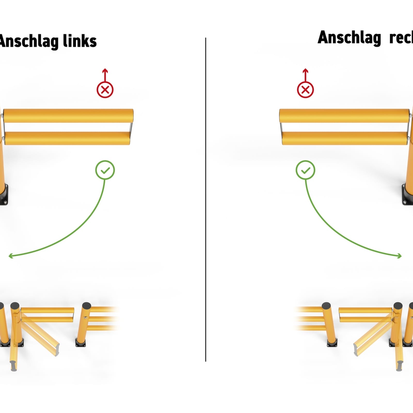 RMX Mammut Schwingtür Anschlag links