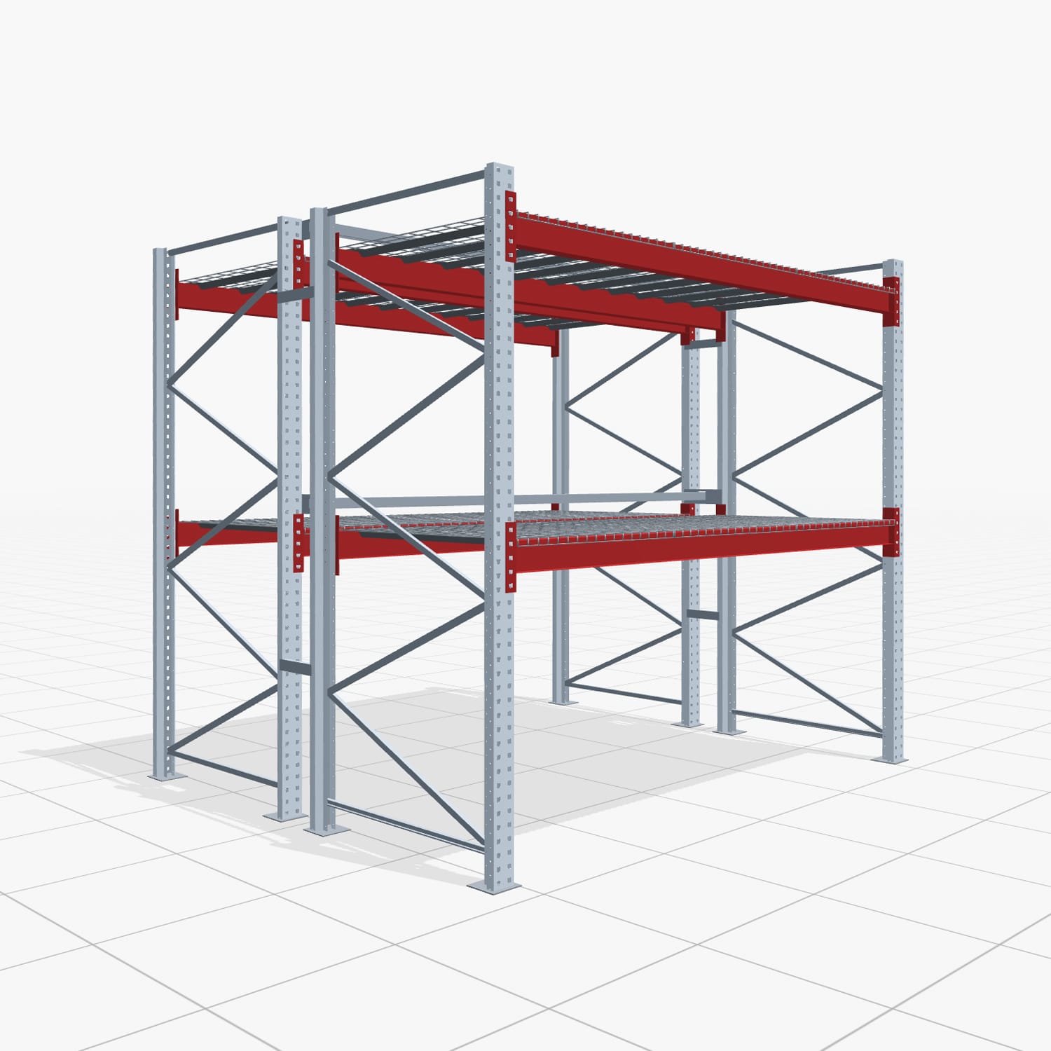 Palettenregale PRX 1000, Europalette, H: 2.600 mm, B: 2.900 mm, Palettengewicht: 750 kg, Palettenplätze: 9