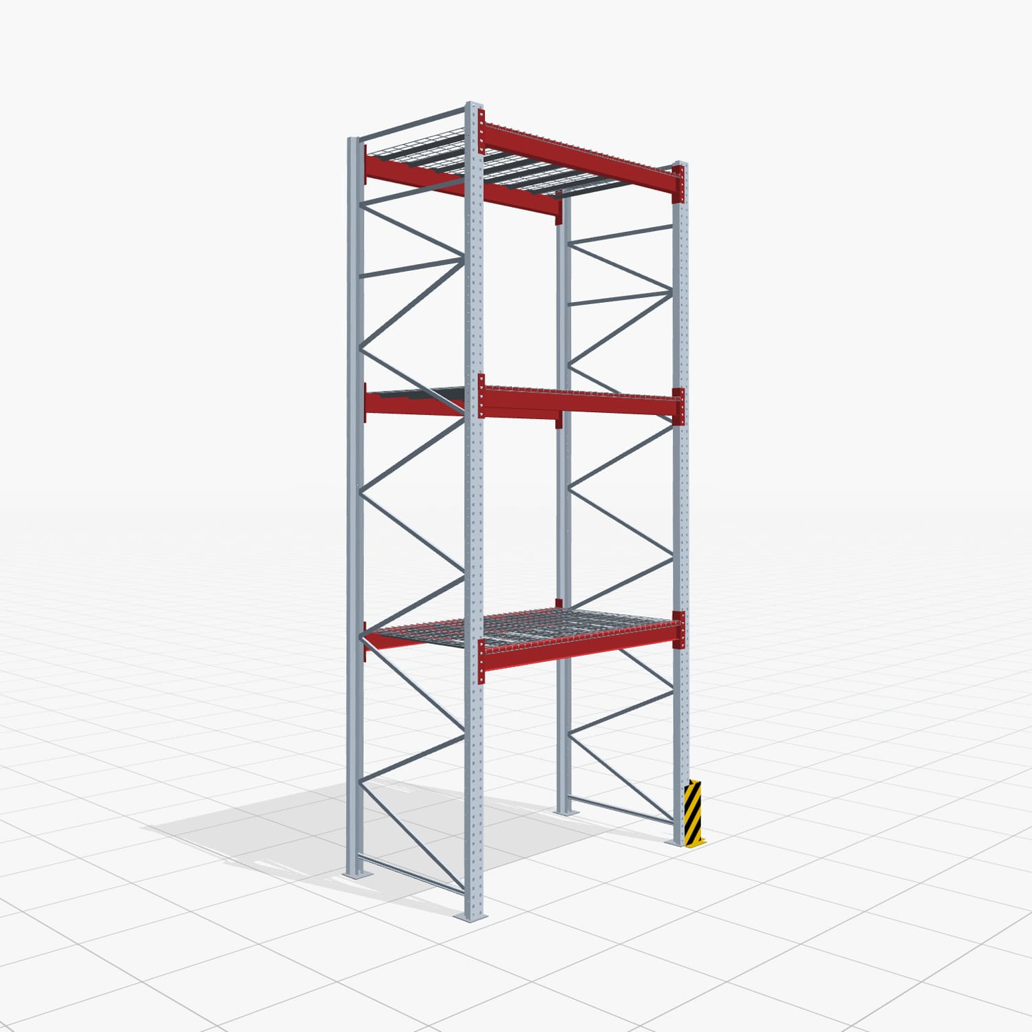 Palettenregale PRX 1000, Europalette, H: 4.600 mm, B: 2.000 mm, Palettengewicht: 500 kg, Palettenplätze: 8