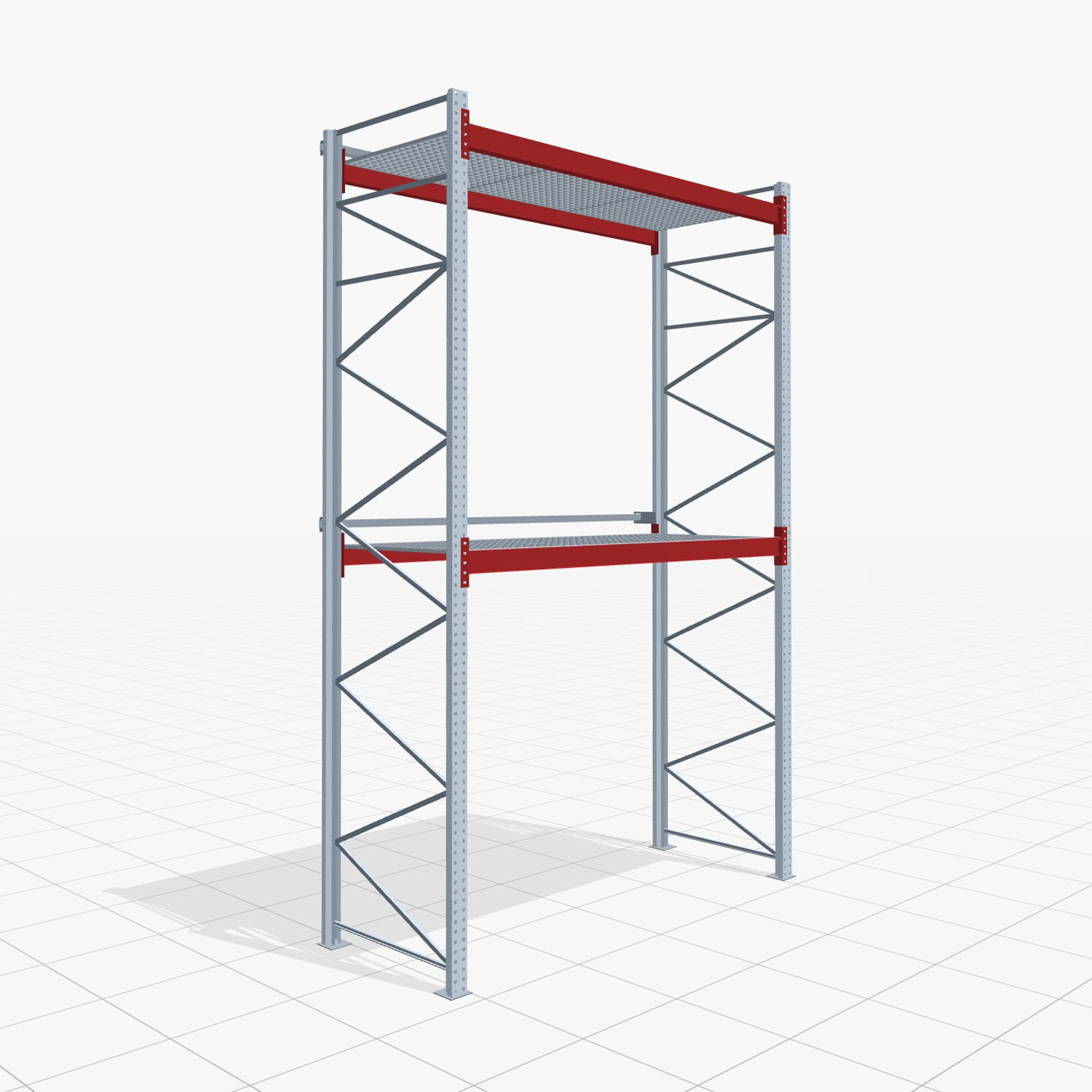 Palettenregale PRX 1000, Europalette, H: 4.600 mm, B: 2.900 mm, Palettengewicht: 500 kg, Palettenplätze: 9