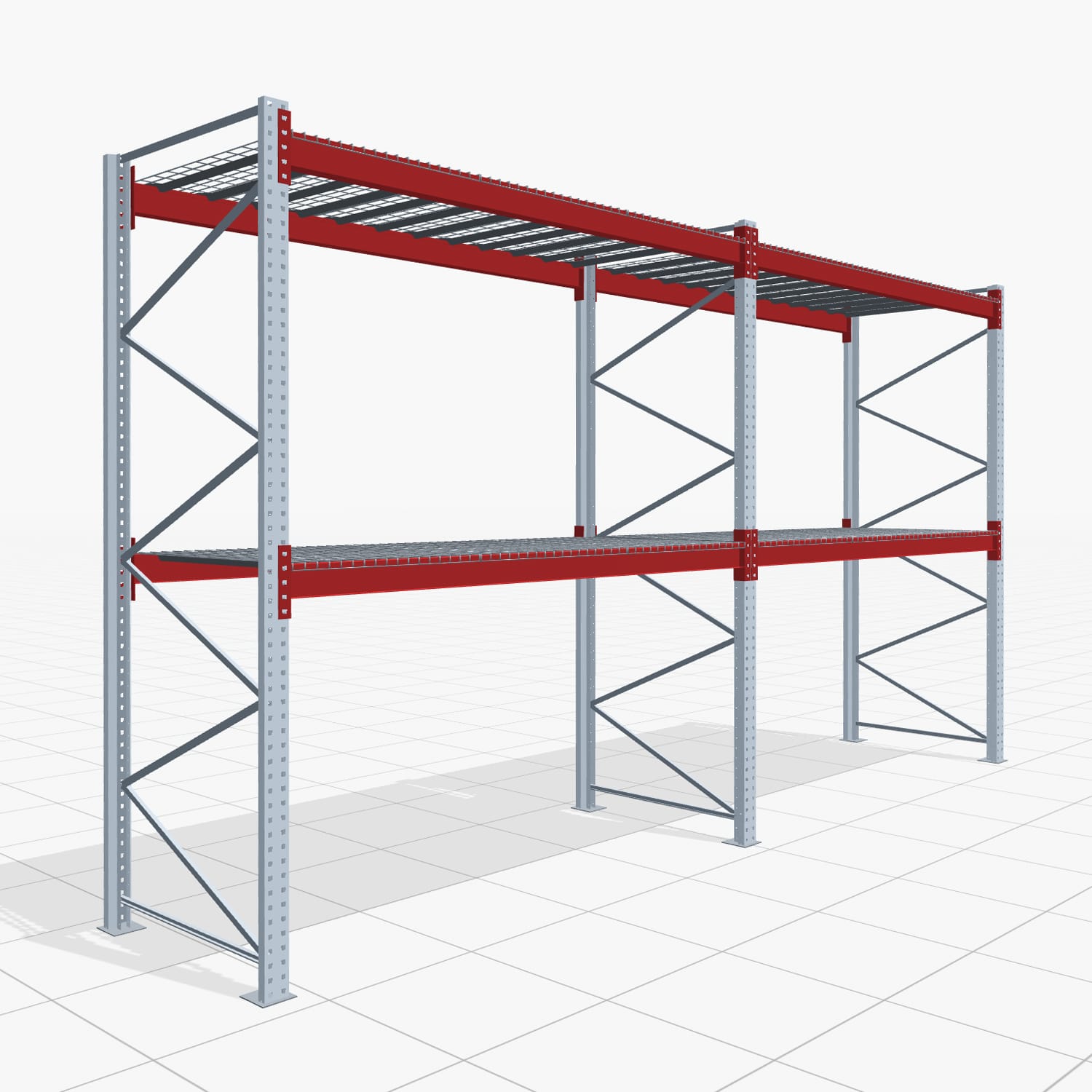Palettenregale PRX 1000, Europalette, H: 3.100 mm, B: 5.700 mm, Palettengewicht: 500 kg, Palettenplätze: 18