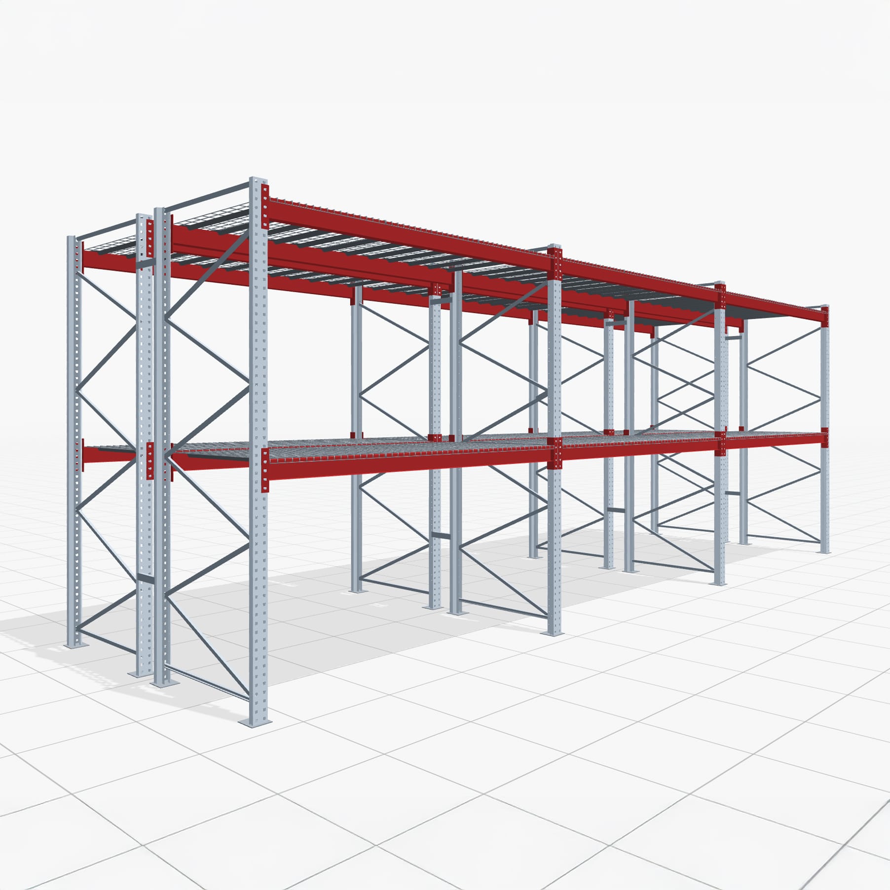 Palletstellingen PRX 1000, Europallet, H: 3.100 mm, B: 8.500 mm, palletgewicht: 750 kg, palletplaatsen: 27