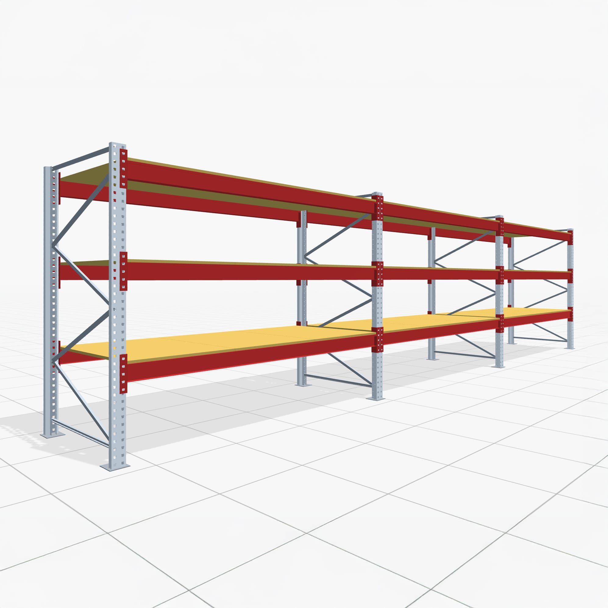 Palletstellingen PRX 1000, Europallet, H: 2.100 mm, B: 8.500 mm, Palletgewicht: 750 kg, Palletplaatsen: 36
