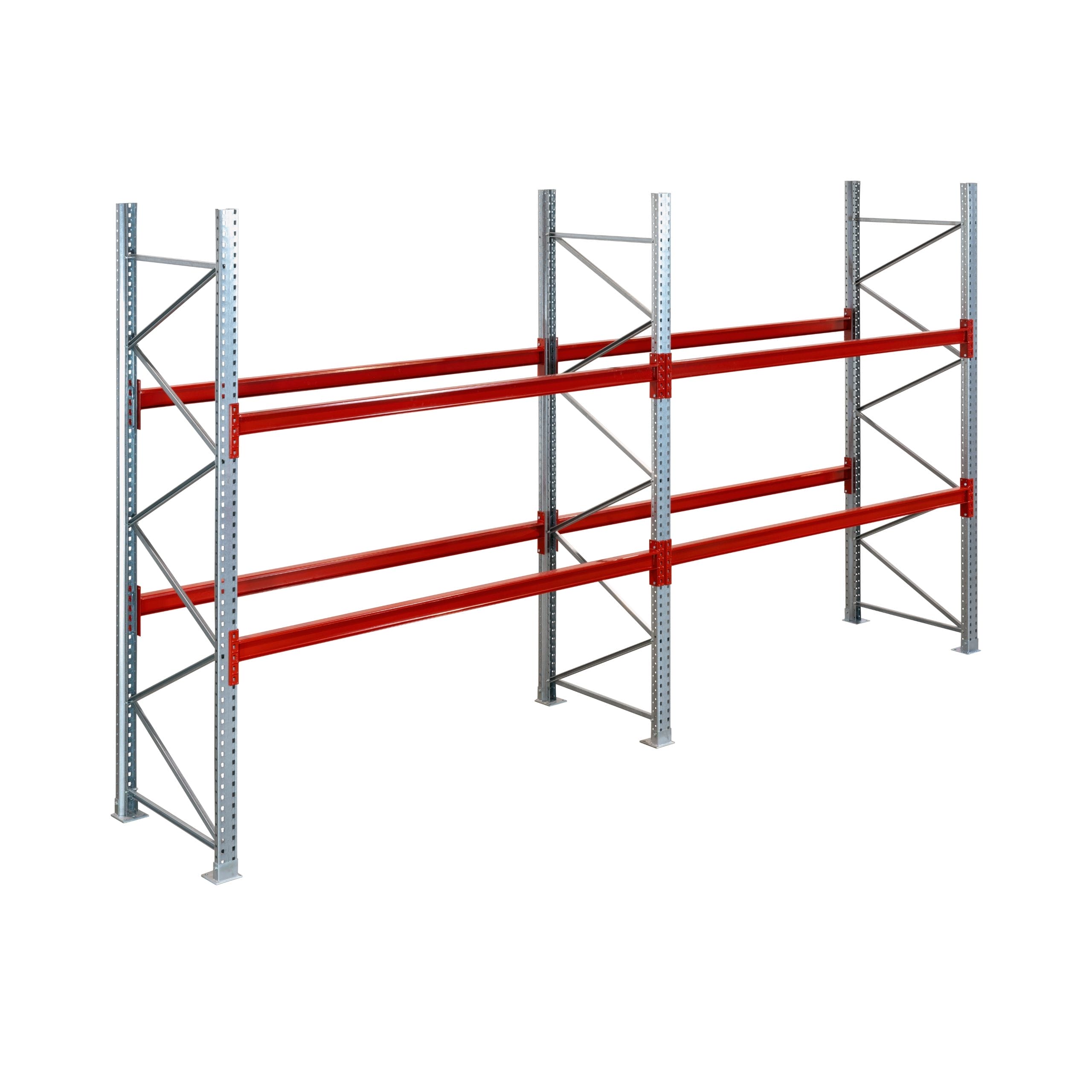 TEST Palettenregale, Europalette, H: 4.100 mm, B: 7.500 mm, Palettengewicht: 750 kg, Palettenplätze: 40
