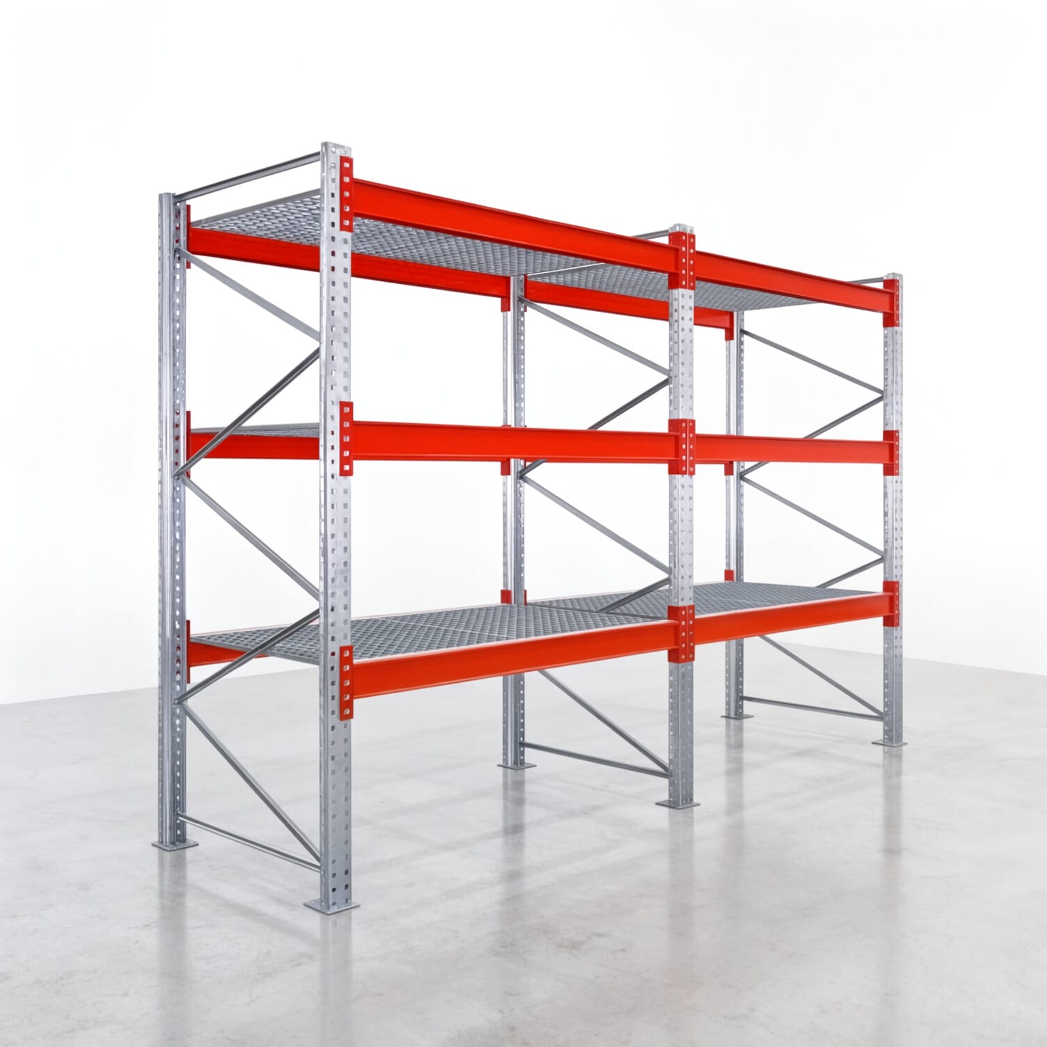 Palletstellingen PRX 1000, Europallet, H: 2.600 mm, B: 3.900 mm, Palletgewicht: 1.000 kg, Palletplaatsen: 16