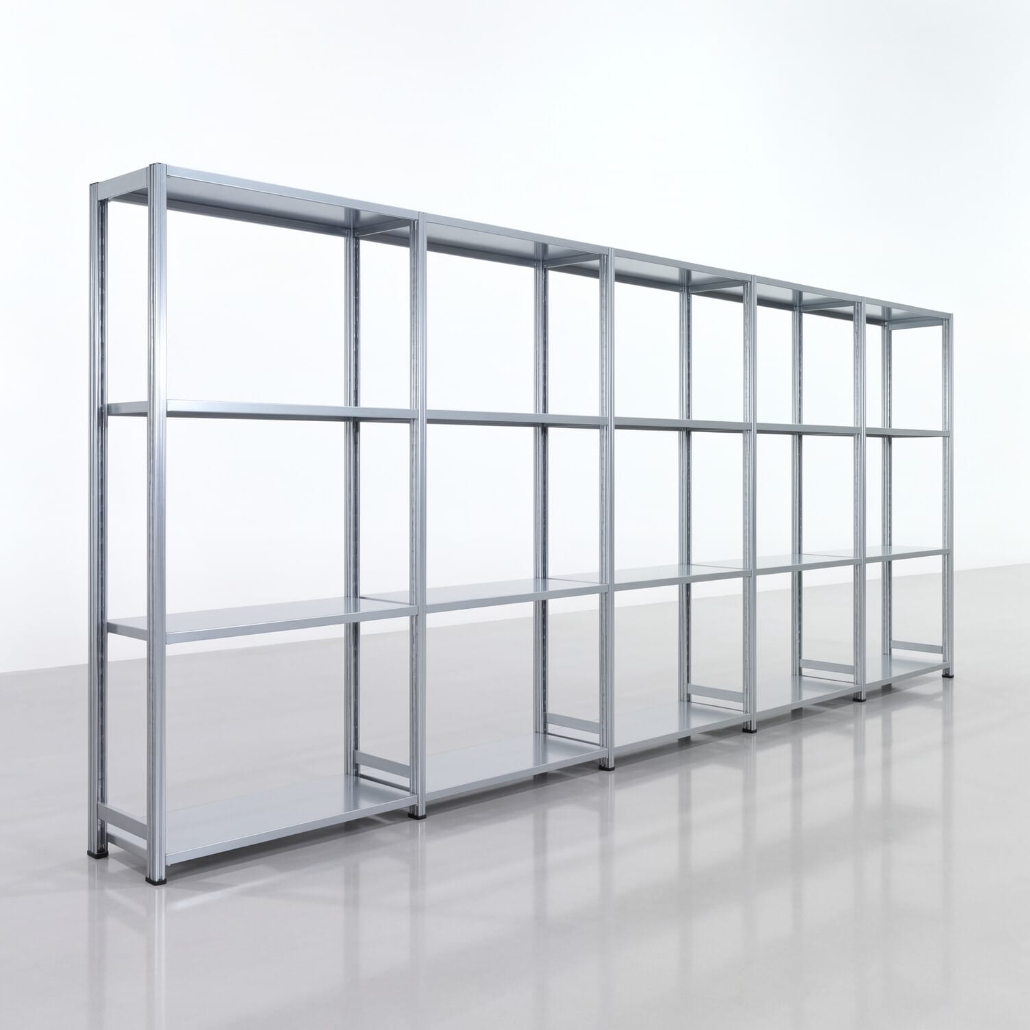 Legbordstelling FBX 4000, H: 2.000 mm, B: 5.017 mm, D: 400 mm, Niveaus: 4