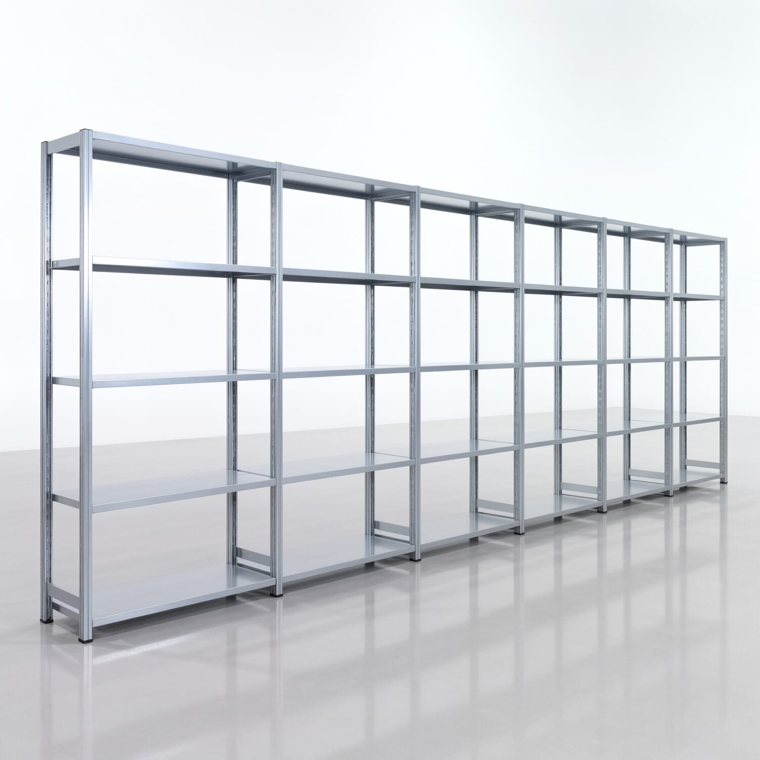 Legbordstelling FBX 4000, H: 2.000 mm, B: 6.014 mm, D: 400 mm, Niveaus: 5