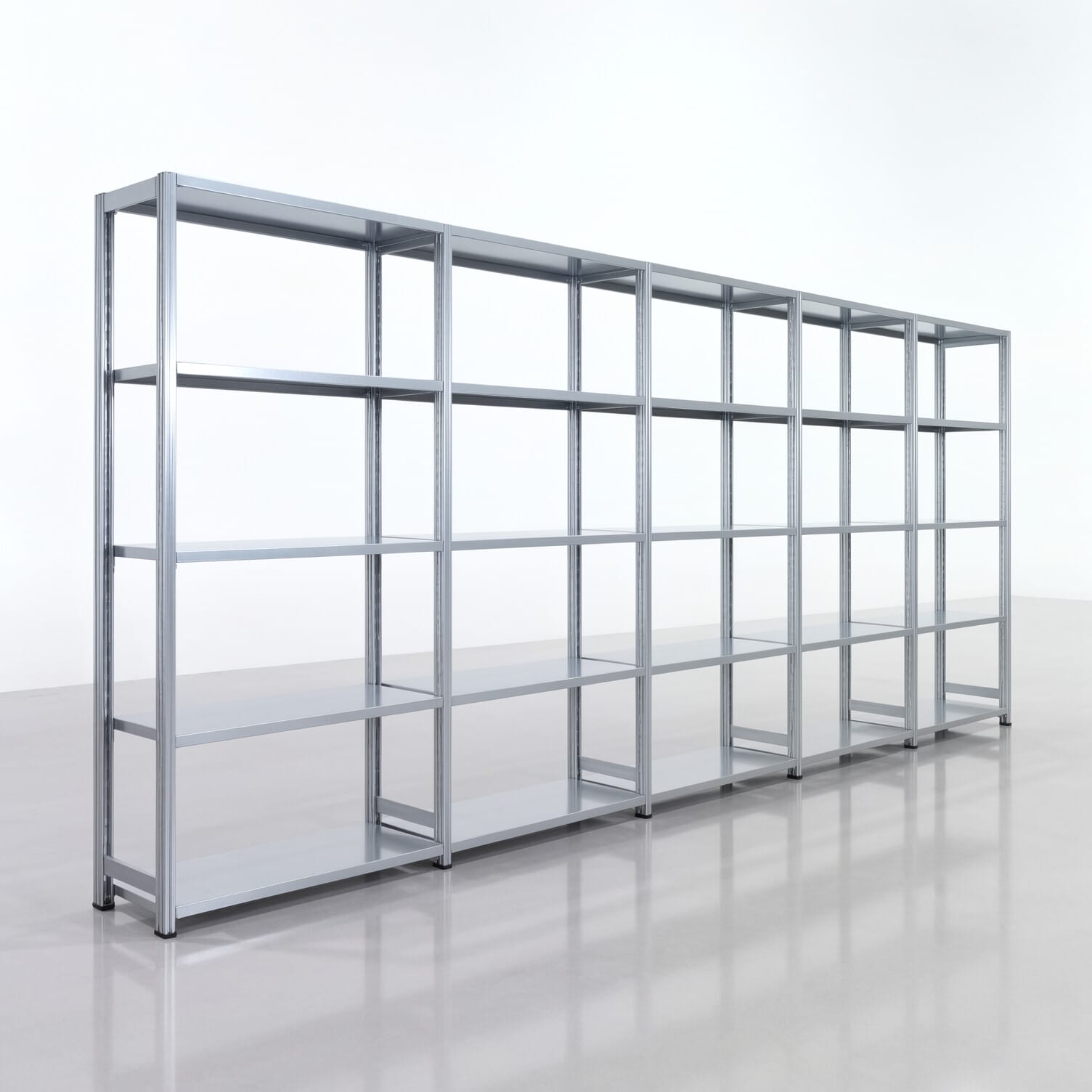 Legbordstelling FBX 4000, H: 2.000 mm, B: 5.017 mm, D: 400 mm, Niveaus: 5