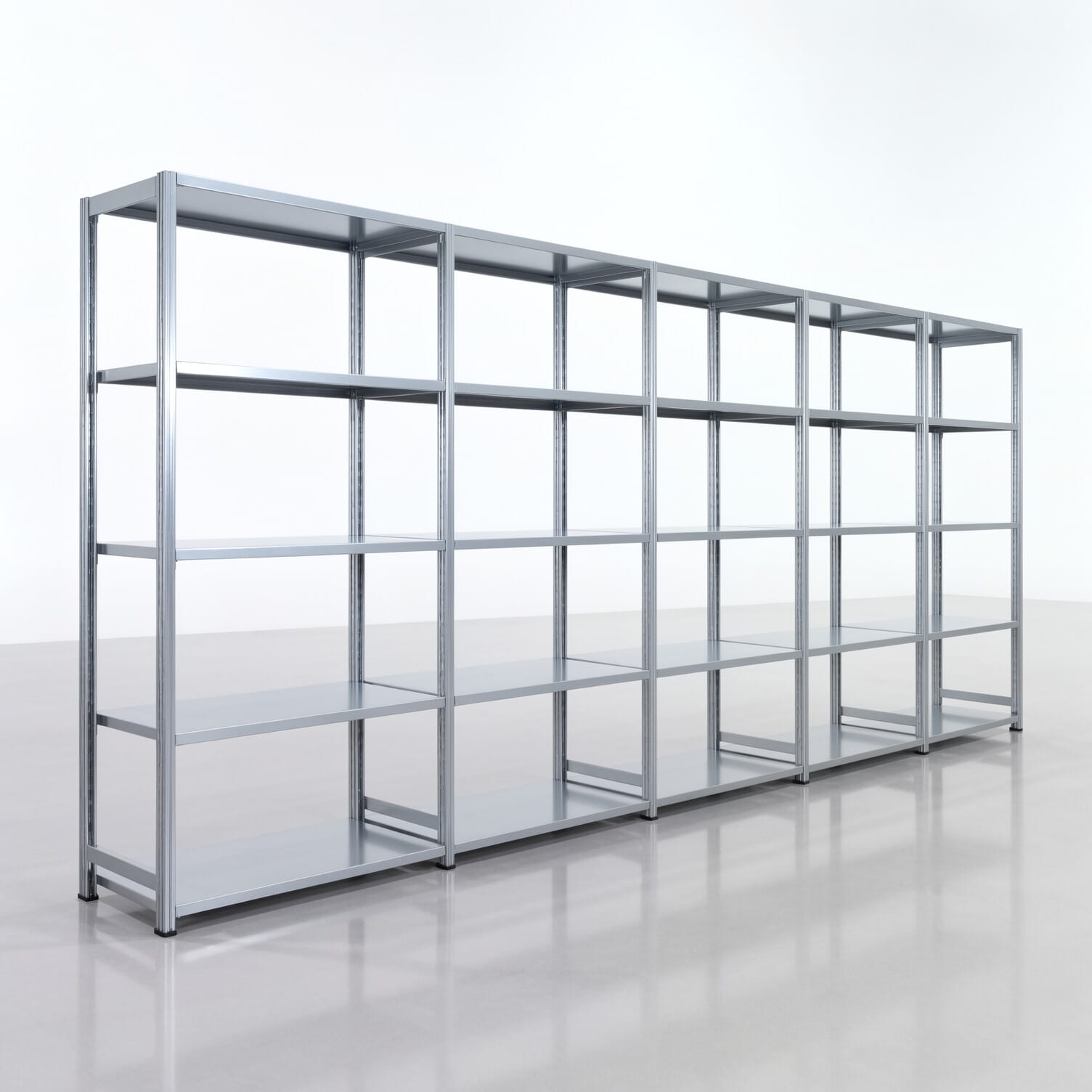Legbordstelling FBX 4000, H: 2.000 mm, B: 5.017 mm, D: 500 mm, Niveaus: 5