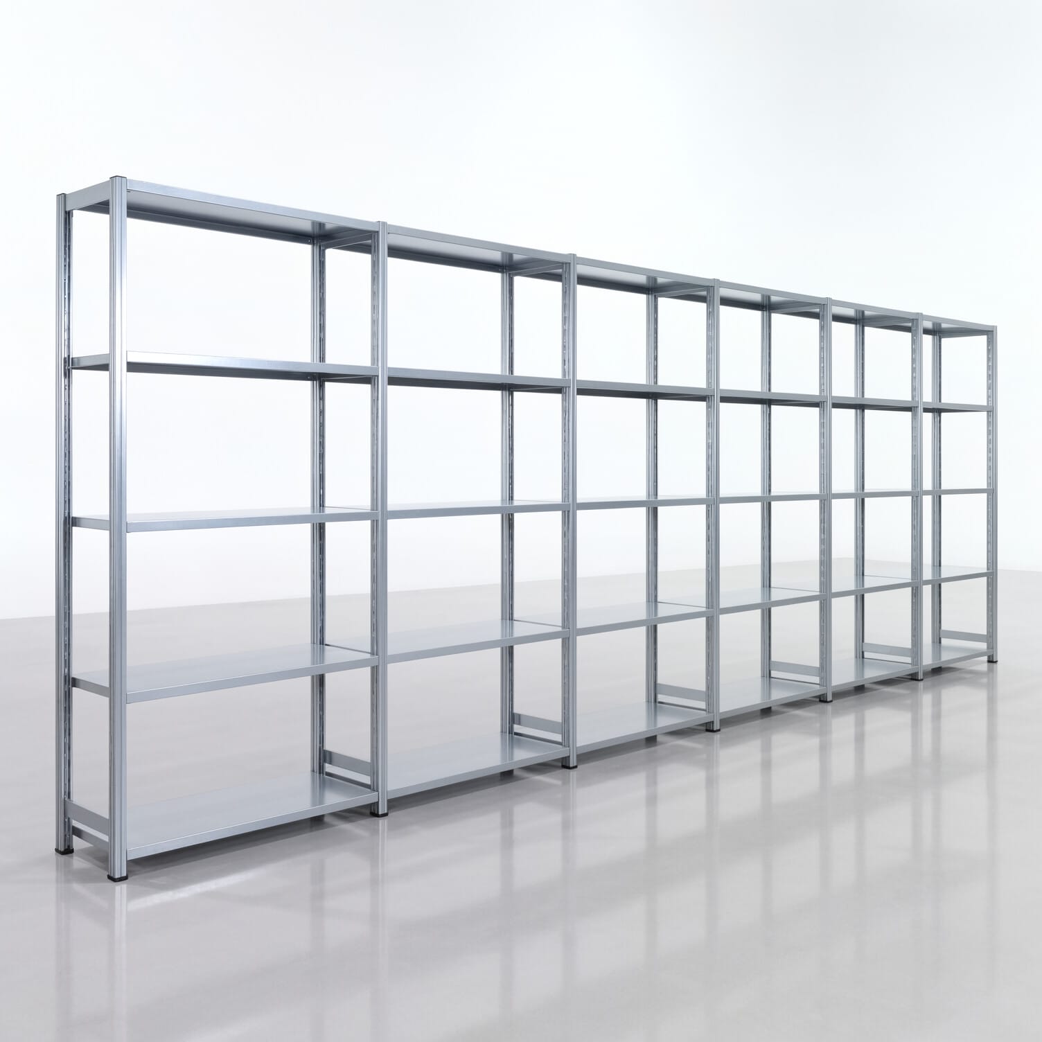 Legbordstelling FBX 4000, H: 2.000 mm, B: 6.014 mm, D: 400 mm, Niveaus: 5