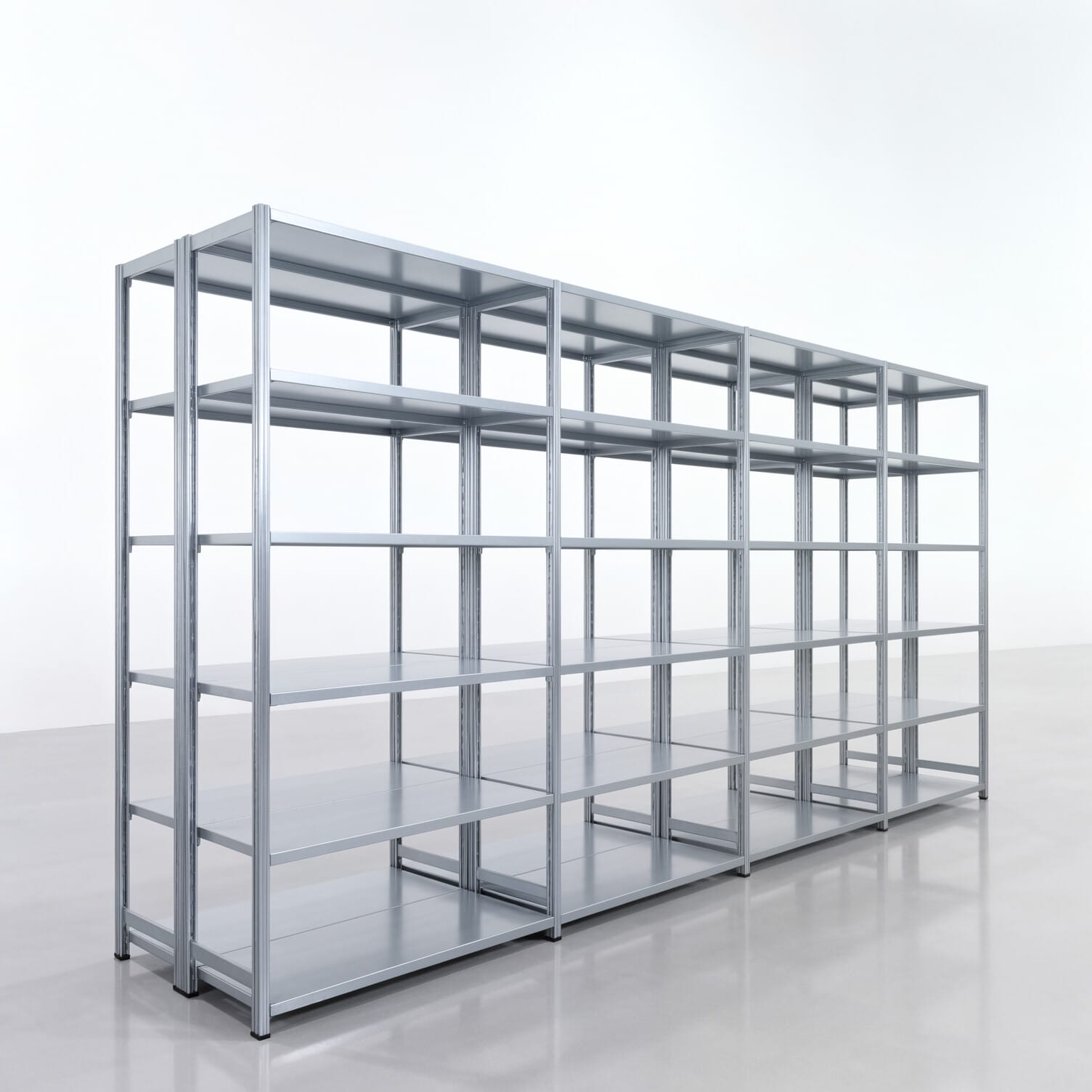 Legbordstelling FBX 4000, H: 2.350 mm, B: 4.820 mm, D: 500 mm, Niveaus: 6