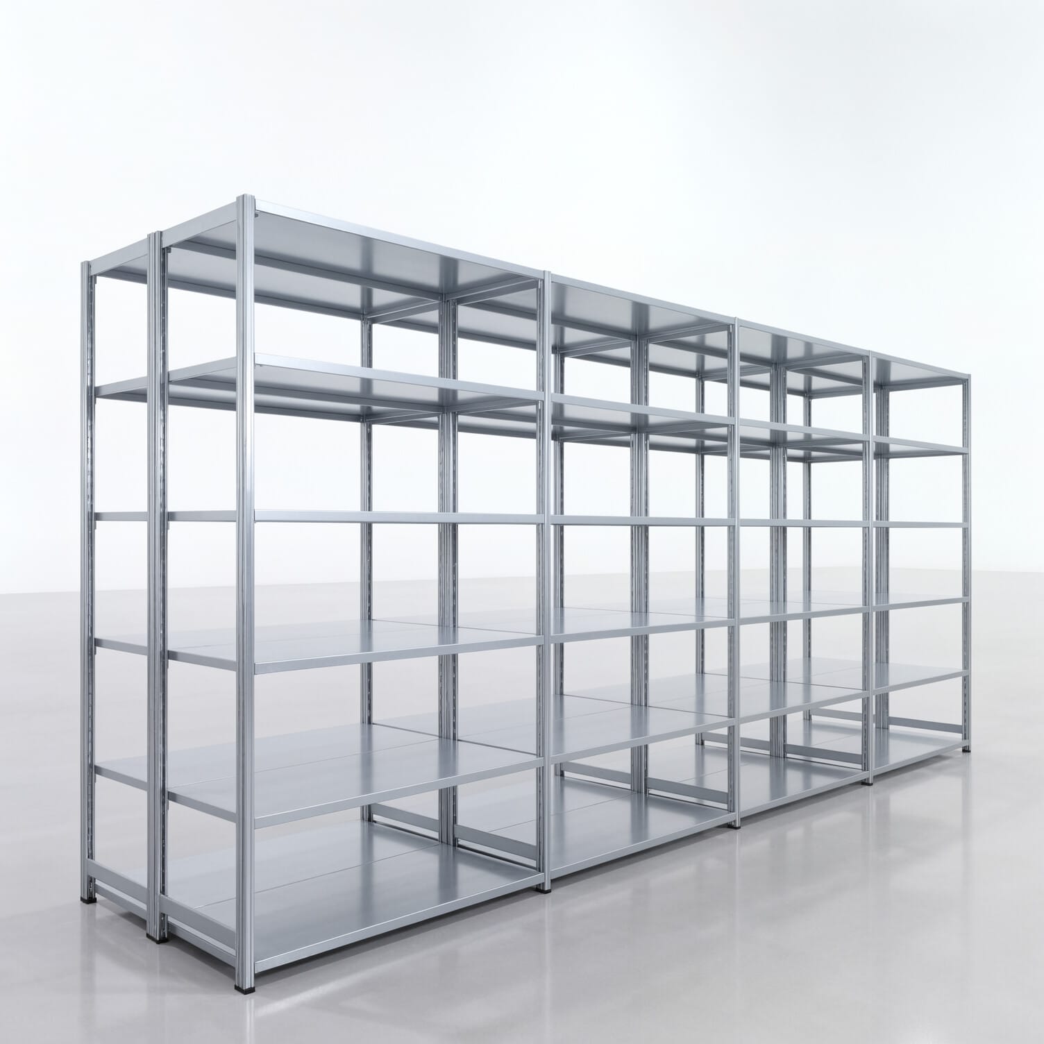 Legbordstelling FBX 4000, H: 2.350 mm, B: 5.220 mm, D: 600 mm, Niveaus: 6
