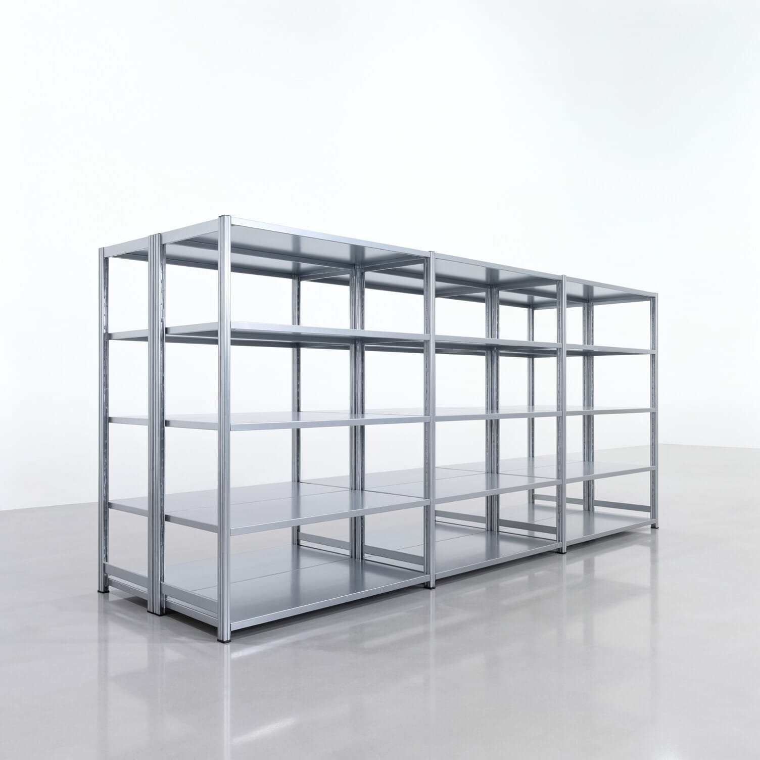 Legbordstelling FBX 4000, H: 1.750 mm, B: 3.923 mm, D: 600 mm, Niveaus: 5