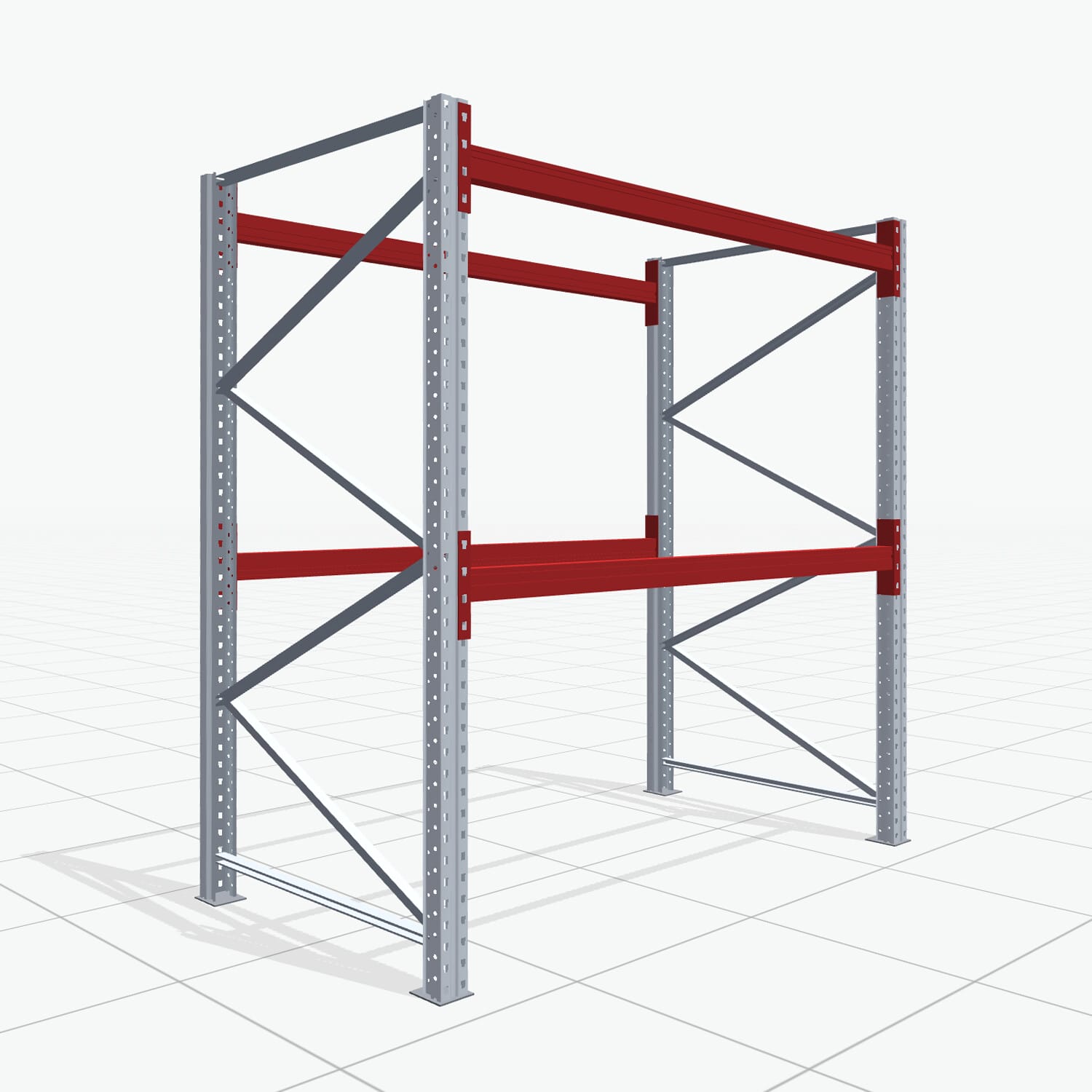 Palletstelling Basic PRB 1100, H: 2.100 mm, B: 1.970 mm, Gewicht van de pallet: 500, Palletplaatsen: 6