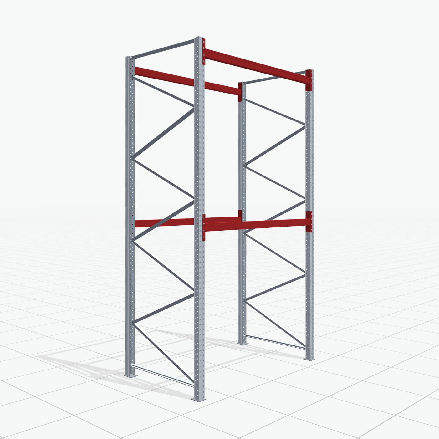 Palletstelling Basic PRB 1100, H: 3.500 mm, B: 1.970 mm, Gewicht van de pallet: 500, Palletplaatsen: 6