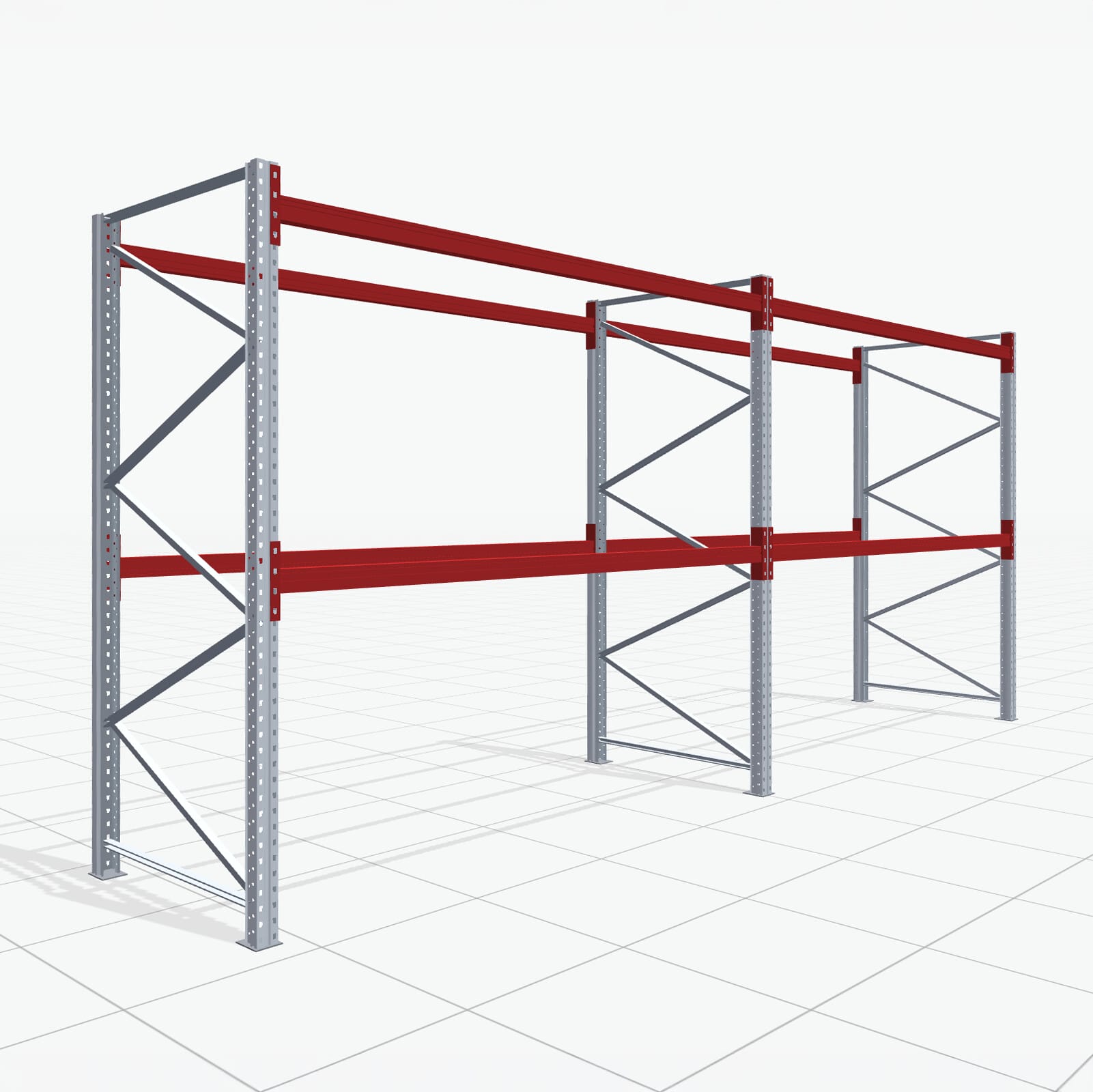 Palletstelling Basic PRB 1100, H: 2.500 mm, B: 5.660 mm, Gewicht van de pallet: 500, Palletplaatsen: 18
