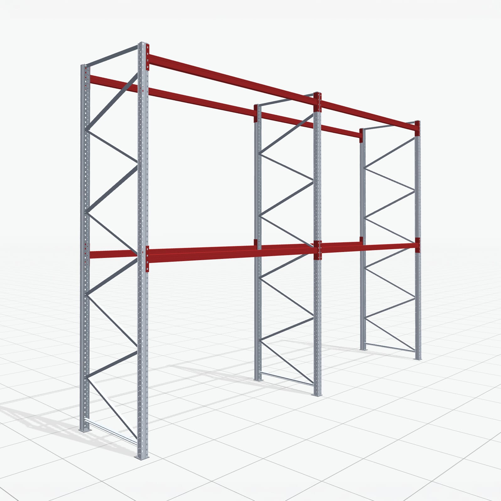 Palletstelling Basic PRB 1100, H: 4.000 mm, B: 5.660 mm, Gewicht van de pallet: 500, Palletplaatsen: 18