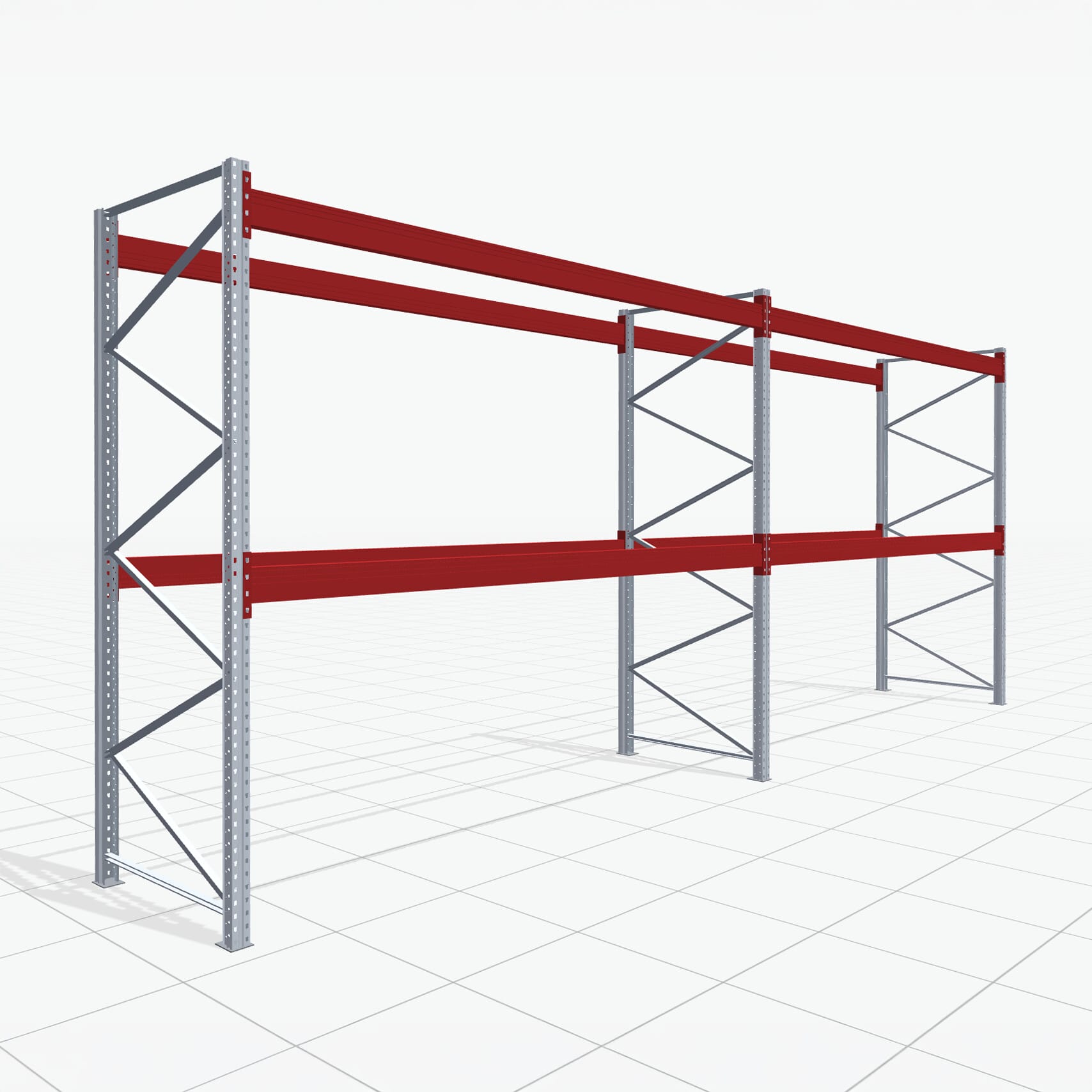 Palletstelling Basic PRB 1100, H: 3.000 mm, B: 7.460 mm, Gewicht van de pallet: 500, Palletplaatsen: 24