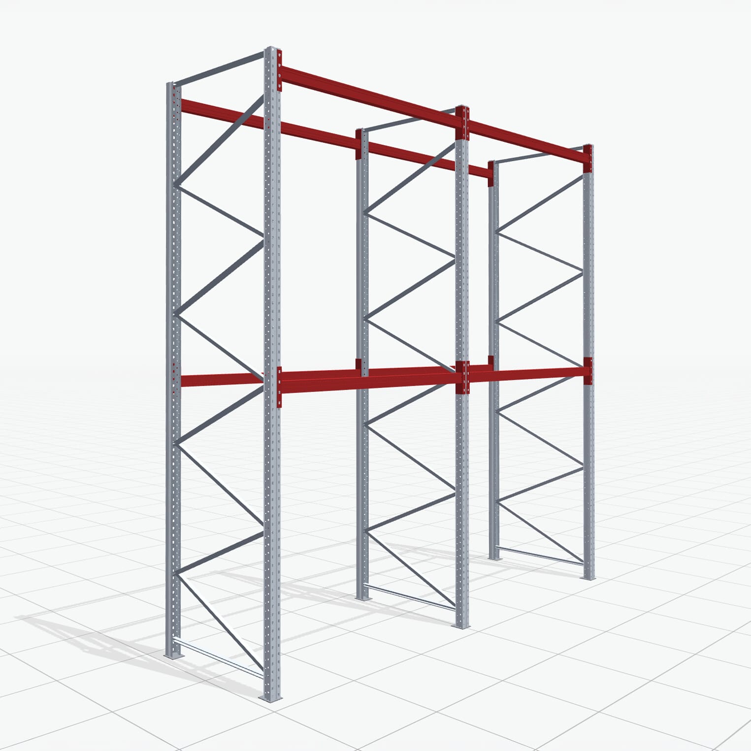 Palletstelling Basic PRB 1100, H: 4.000 mm, B: 3.860 mm, Gewicht van de pallet: 1000, Palletplaatsen: 12