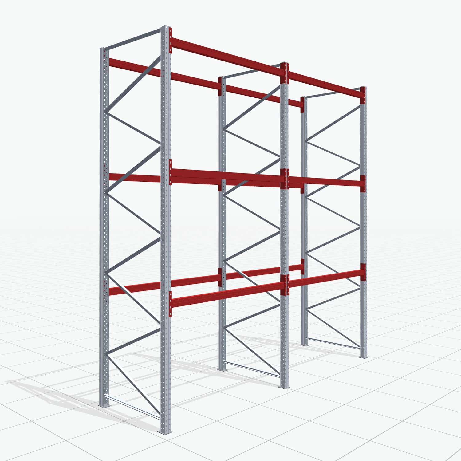 Palletstelling Basic PRB 1100, H: 4.000 mm, B: 3.860 mm, Gewicht van de pallet: 500, Palletplaatsen: 16