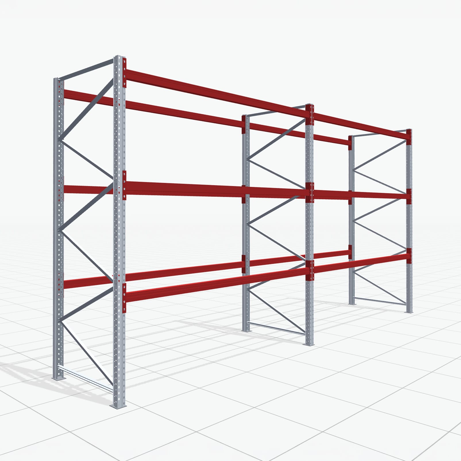 Palletstelling Basic PRB 1100, H: 3.000 mm, B: 5.660 mm, Gewicht van de pallet: 500, Palletplaatsen: 24