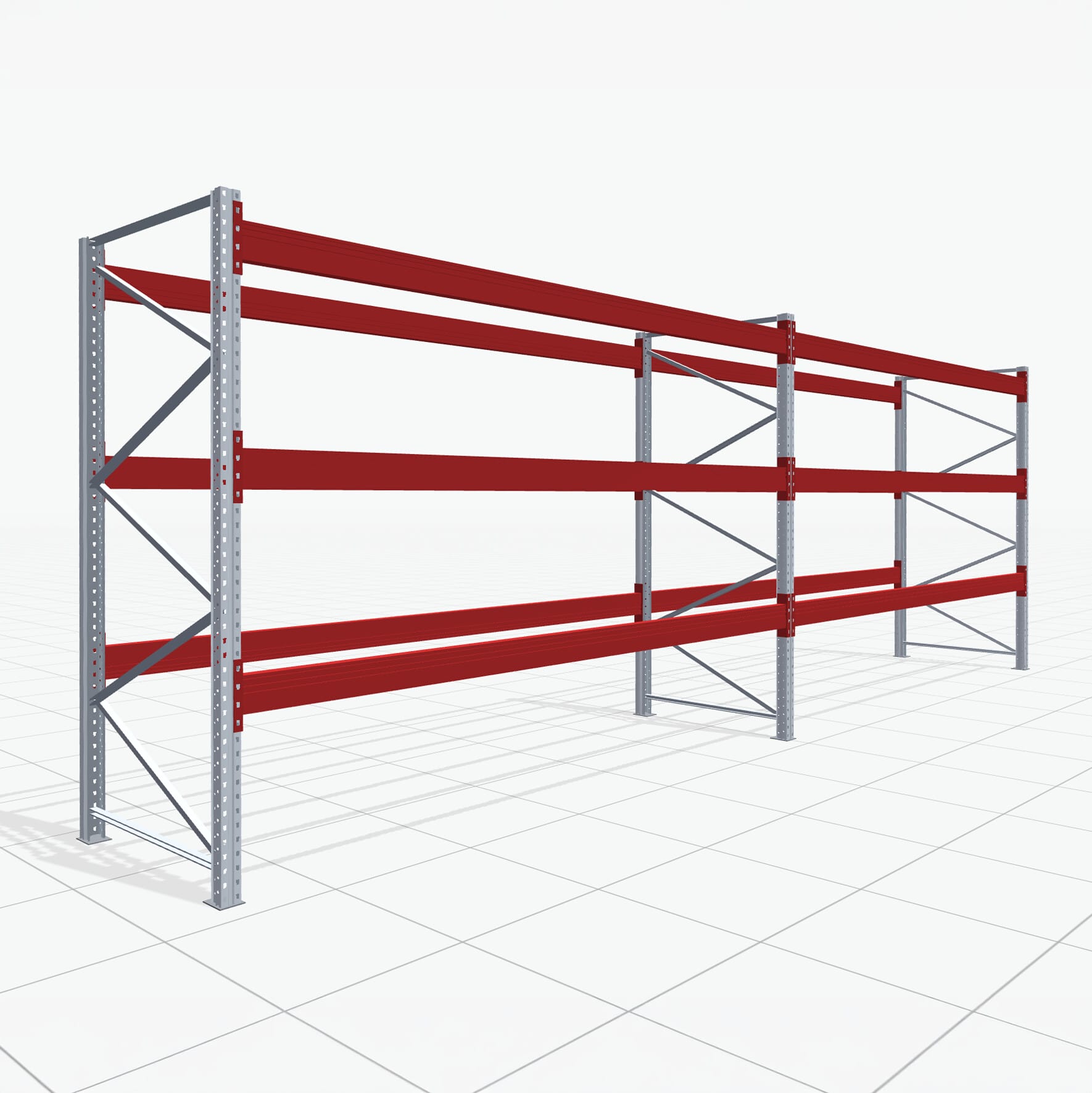 Palletstelling Basic PRB 1100, H: 2.500 mm, B: 7.460 mm, Gewicht van de pallet: 500, Palletplaatsen: 32