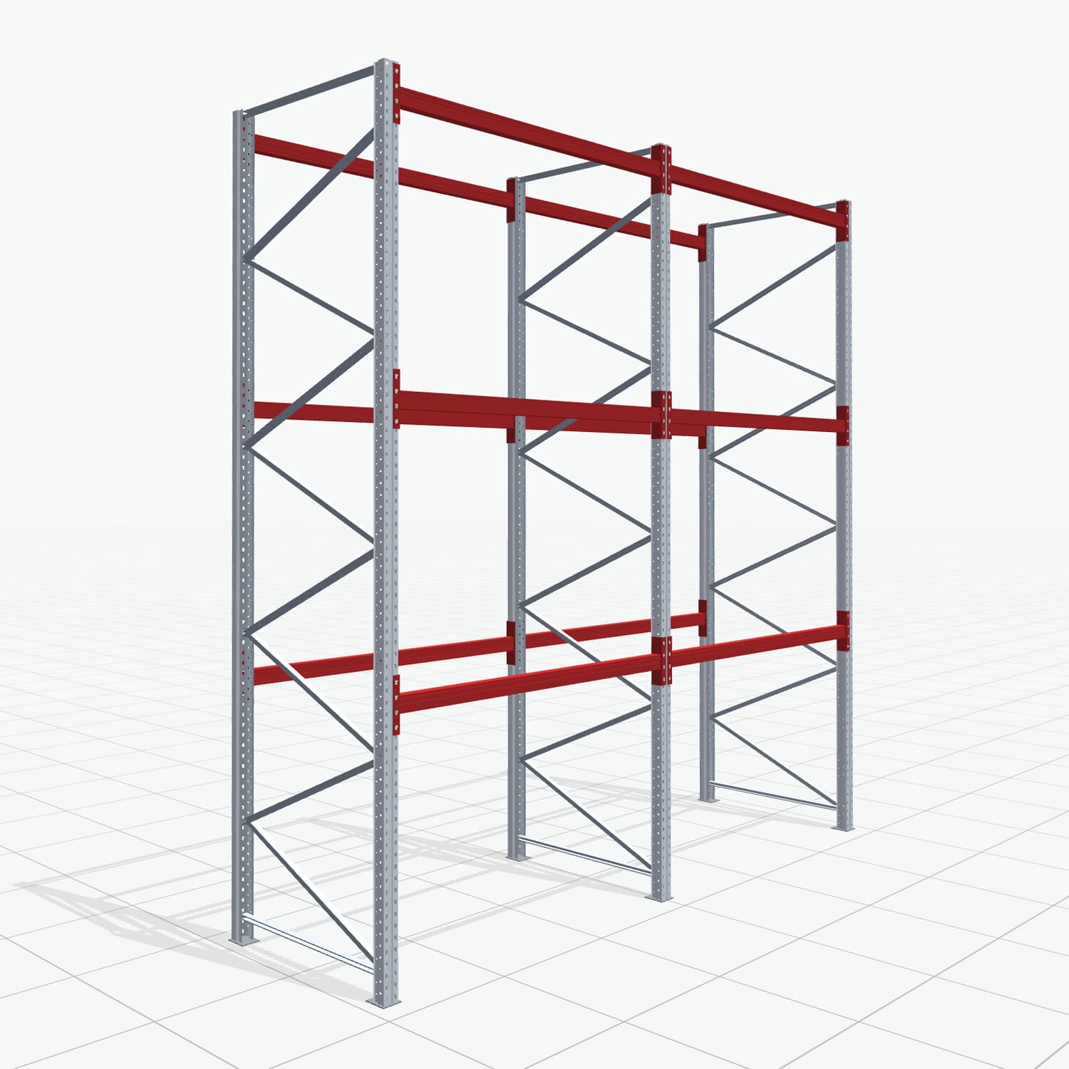 Palletstelling Basic PRB 1100, H: 4.000 mm, B: 3.860 mm, Gewicht van de pallet: 1000, Palletplaatsen: 16