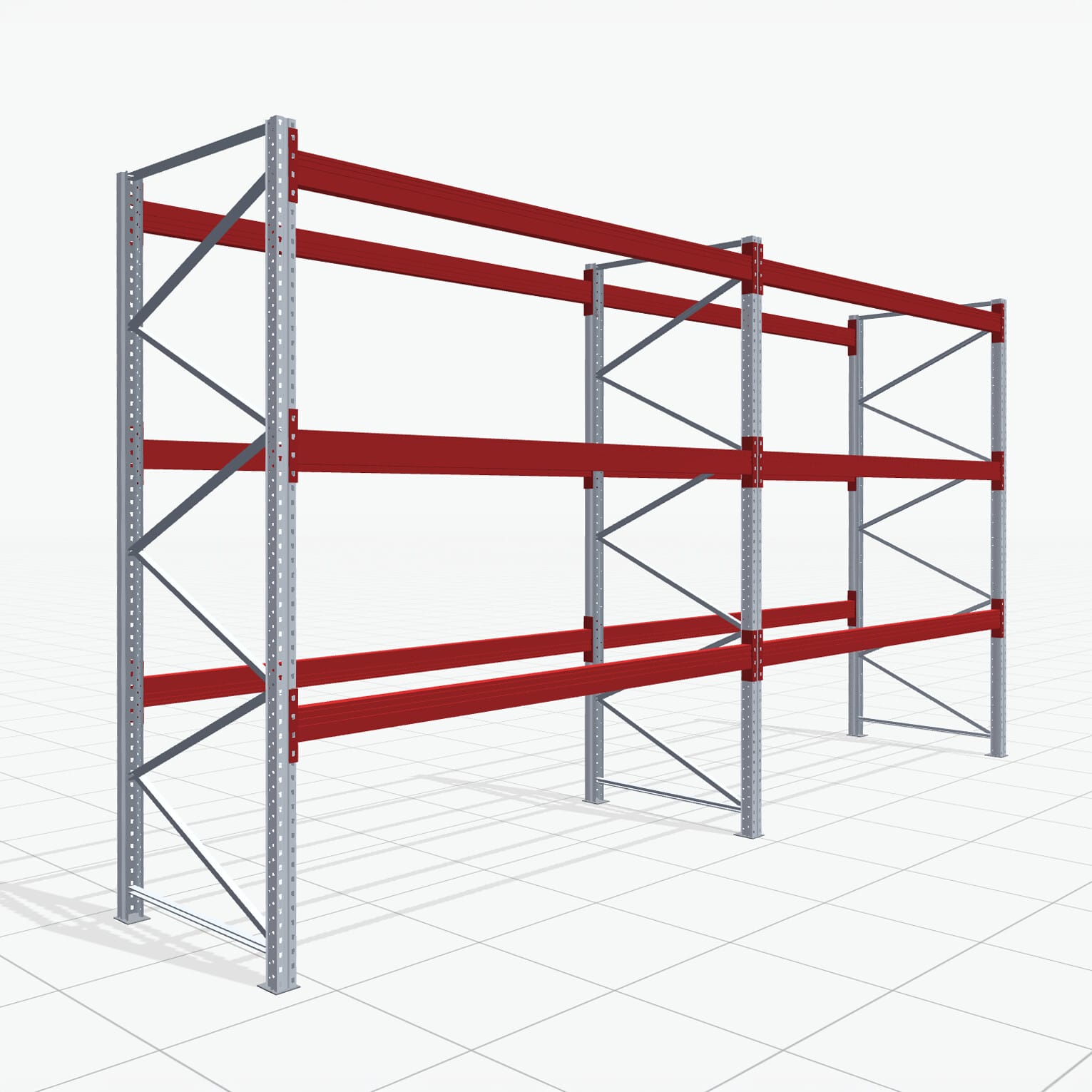 Palletstelling Basic PRB 1100, H: 3.000 mm, B: 5.660 mm, Gewicht van de pallet: 1000, Palletplaatsen: 24