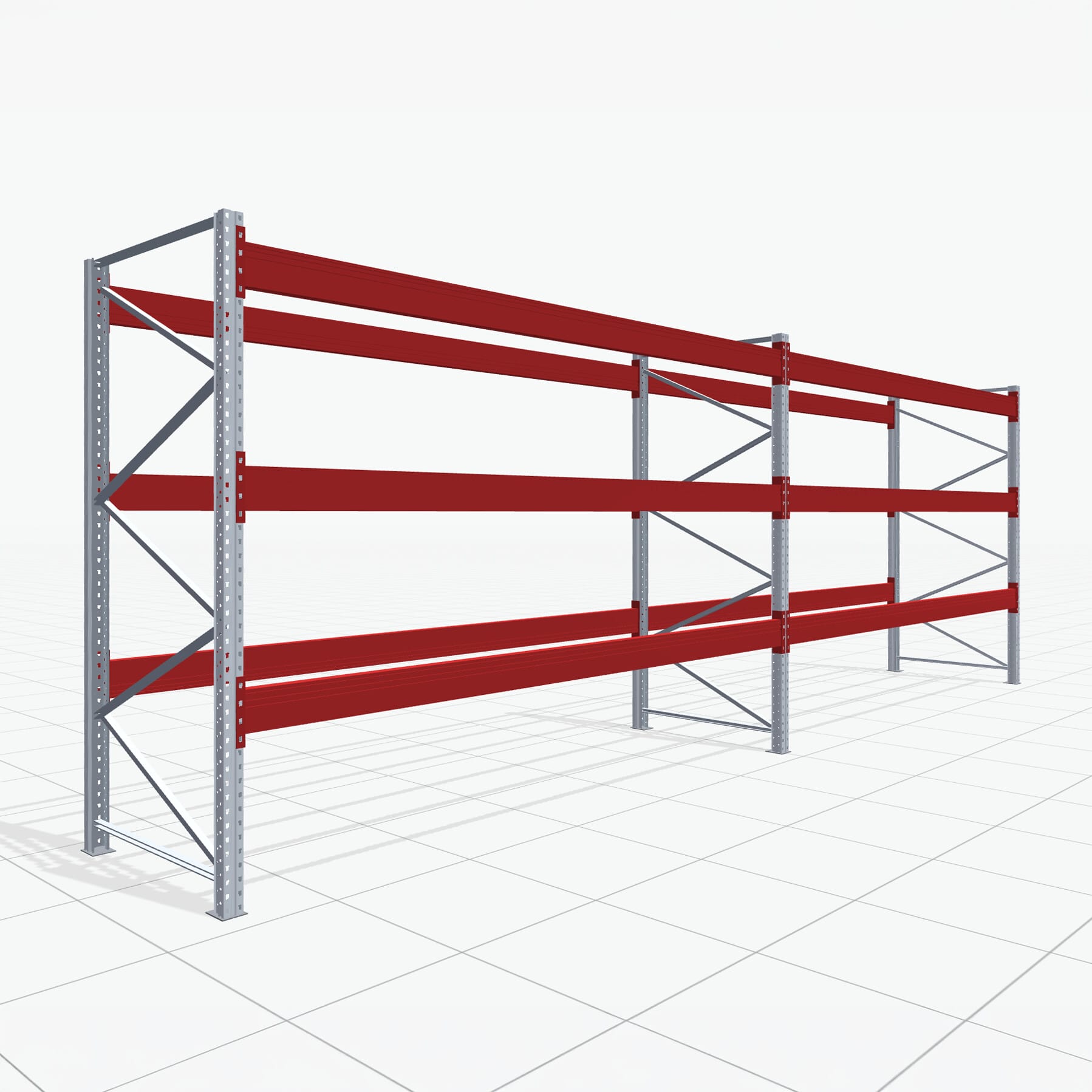 Palletstelling Basic PRB 1100, H: 2.500 mm, B: 7.460 mm, Gewicht van de pallet: 800, Palletplaatsen: 32