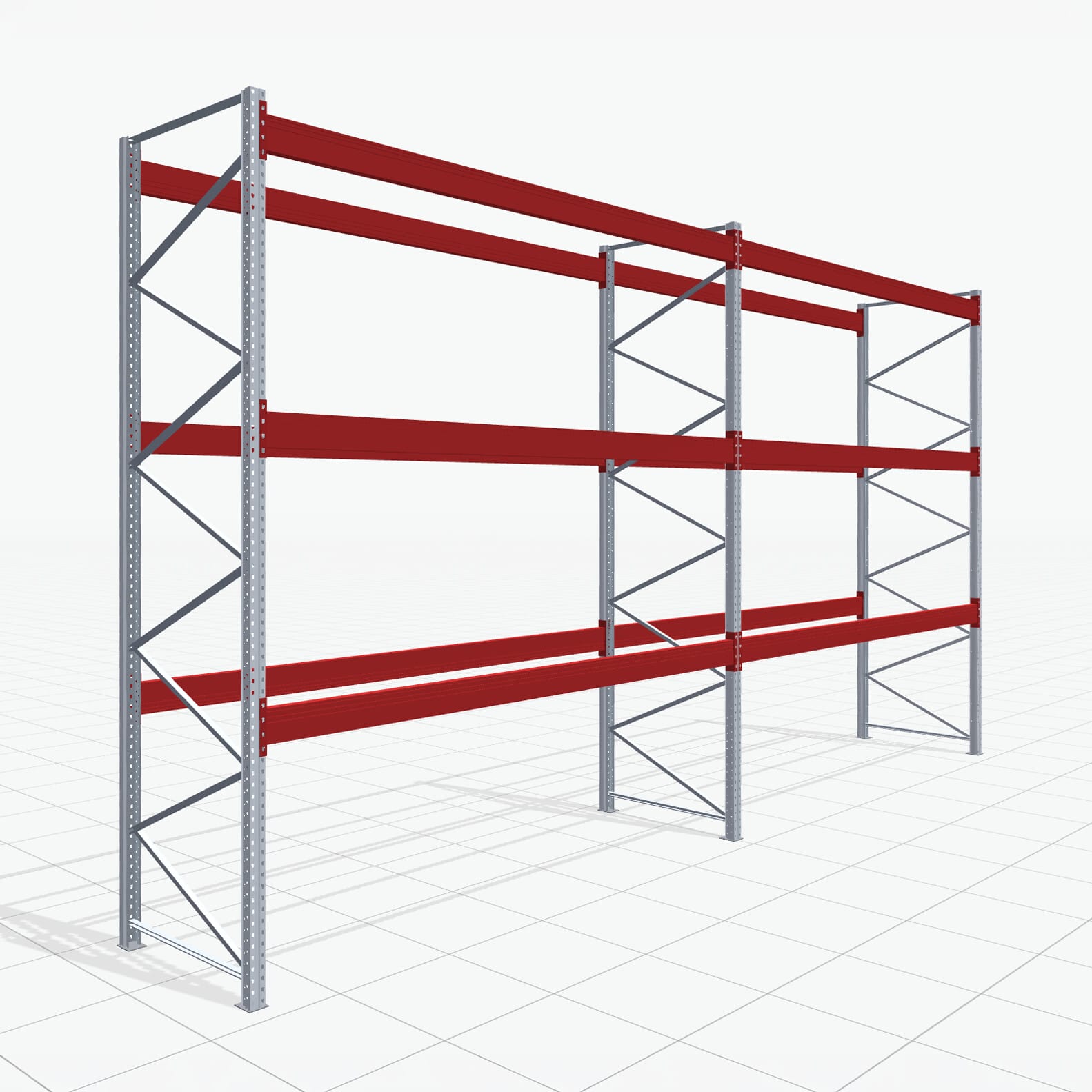 Palletstelling Basic PRB 1100, H: 4.000 mm, B: 7.460 mm, Gewicht van de pallet: 800, Palletplaatsen: 32