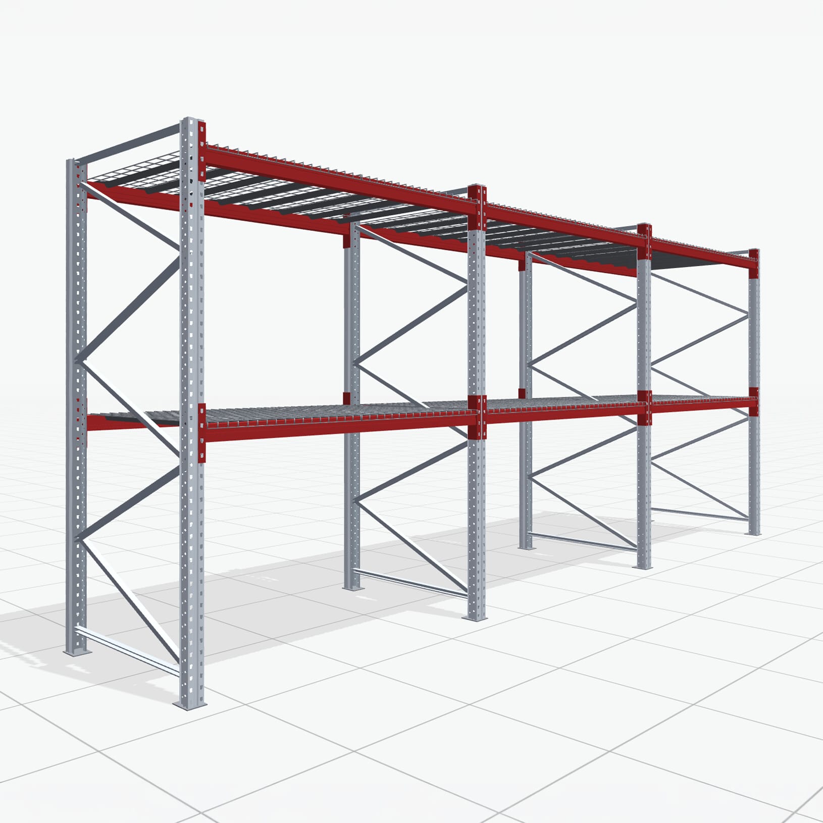 Palletstelling Basic PRB 1100, H: 2.500 mm, B: 5.750 mm, Gewicht van de pallet: 1000, Palletplaatsen: 18