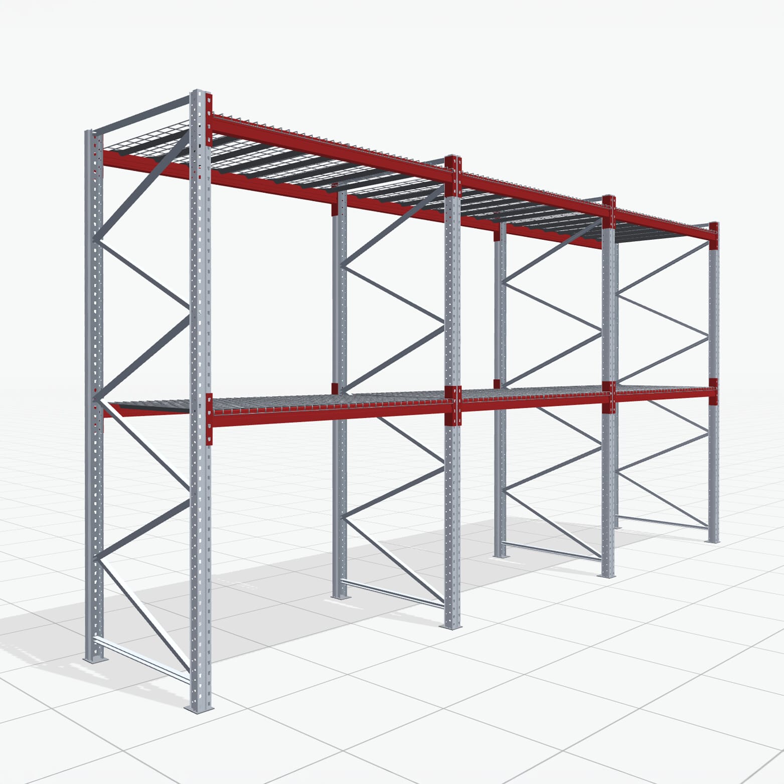 Palletstelling Basic PRB 1100, H: 3.000 mm, B: 5.750 mm, Gewicht van de pallet: 1000, Palletplaatsen: 18