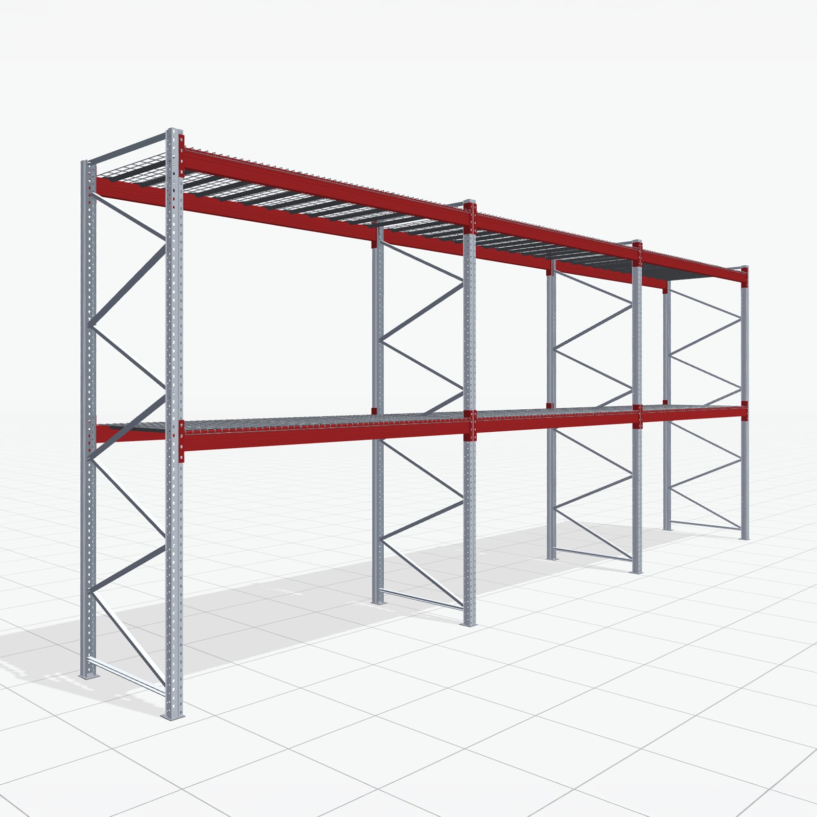 Palletstelling Basic PRB 1100, H: 3.500 mm, B: 8.450 mm, Gewicht van de pallet: 1000, Palletplaatsen: 27