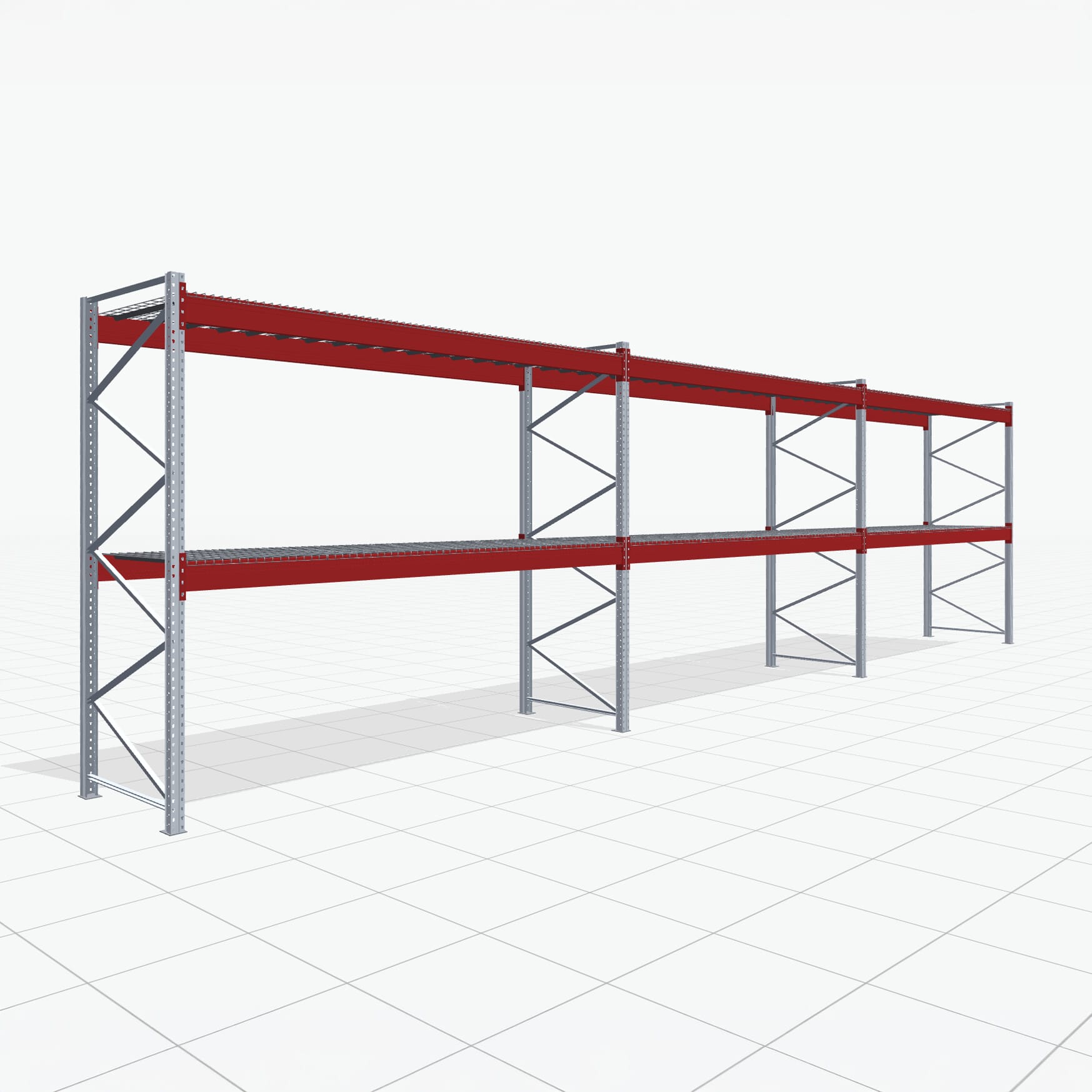 Palletstelling Basic PRB 1100, H: 3.000 mm, B: 11.150 mm, Gewicht van de pallet: 800, Palletplaatsen: 36