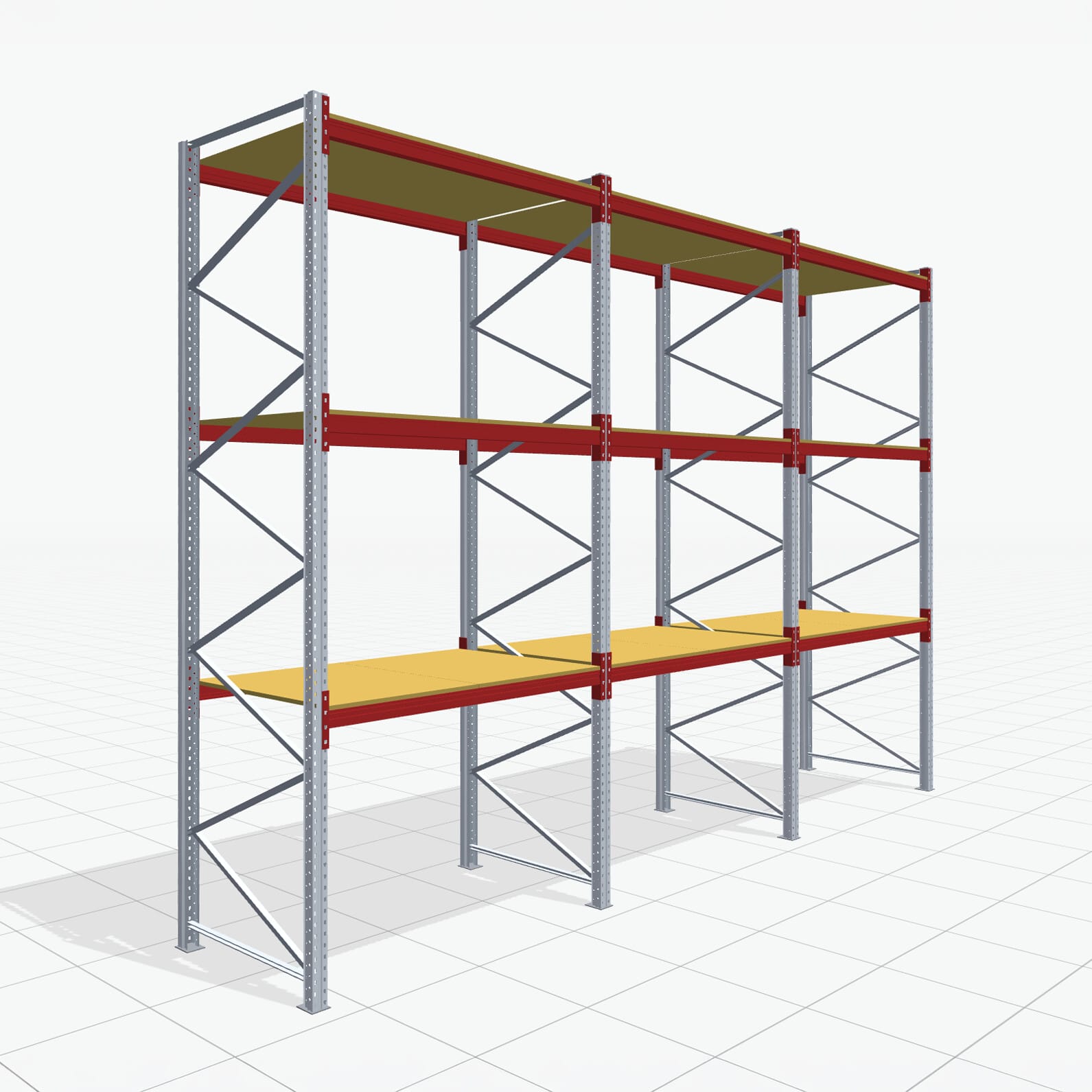 Palletstelling Basic PRB 1100, H: 4.000 mm, B: 5.750 mm, Gewicht van de pallet: 500, Palletplaatsen: 24