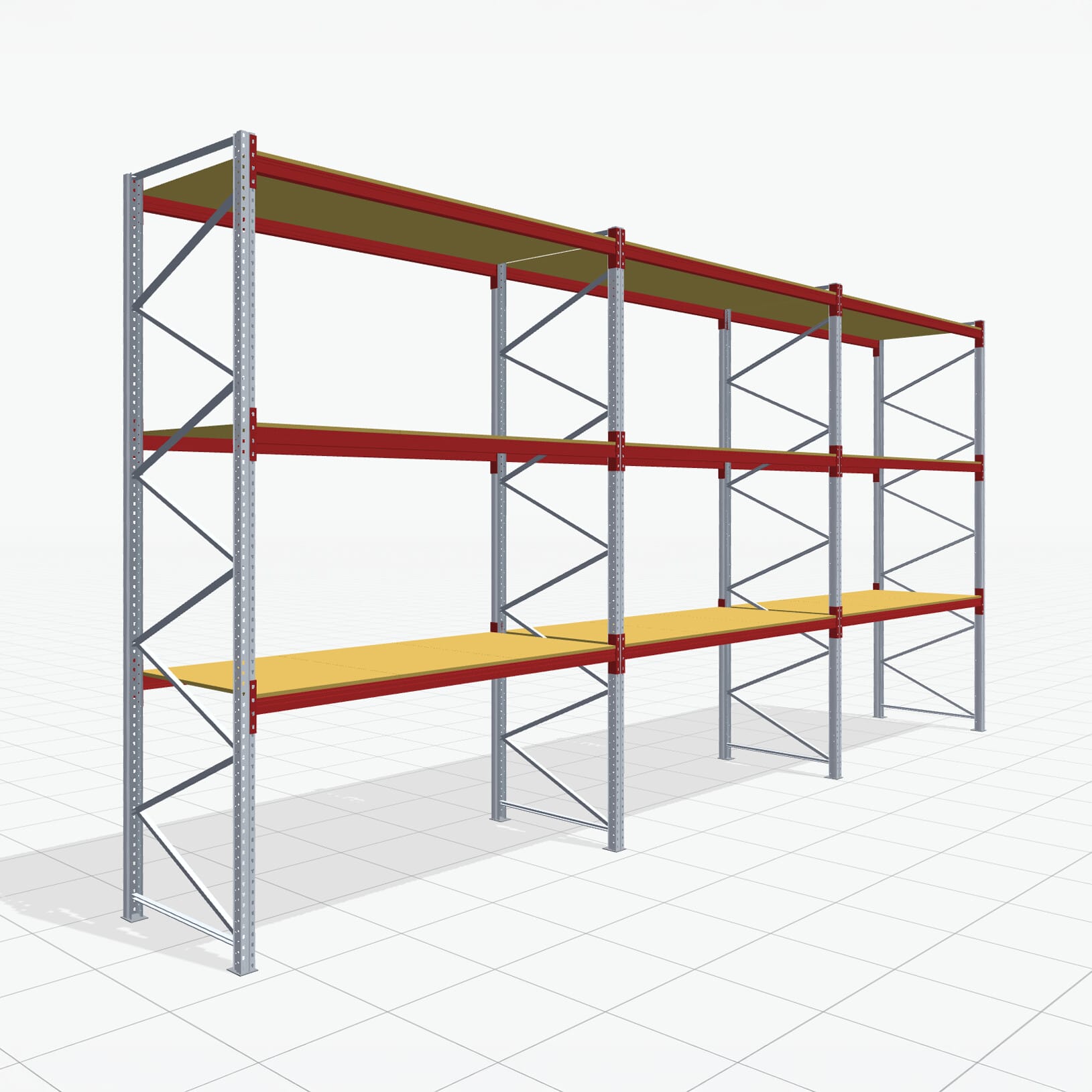 Palletstelling Basic PRB 1100, H: 4.000 mm, B: 8.450 mm, Gewicht van de pallet: 500, Palletplaatsen: 36