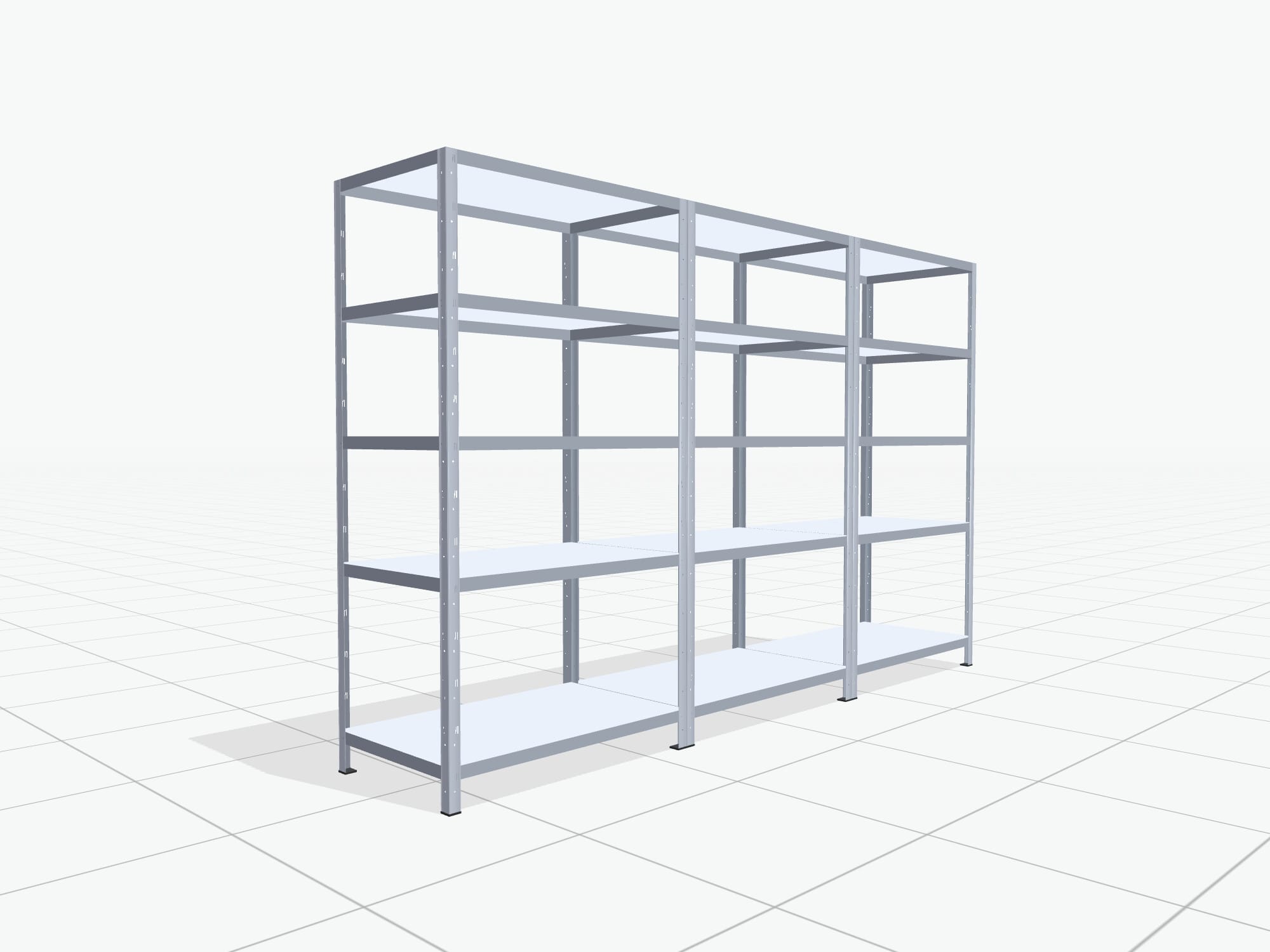 Legbordstelling Basic FBX 4100, H: 1.886 mm, D: 600 mm, B: 1.000 mm
