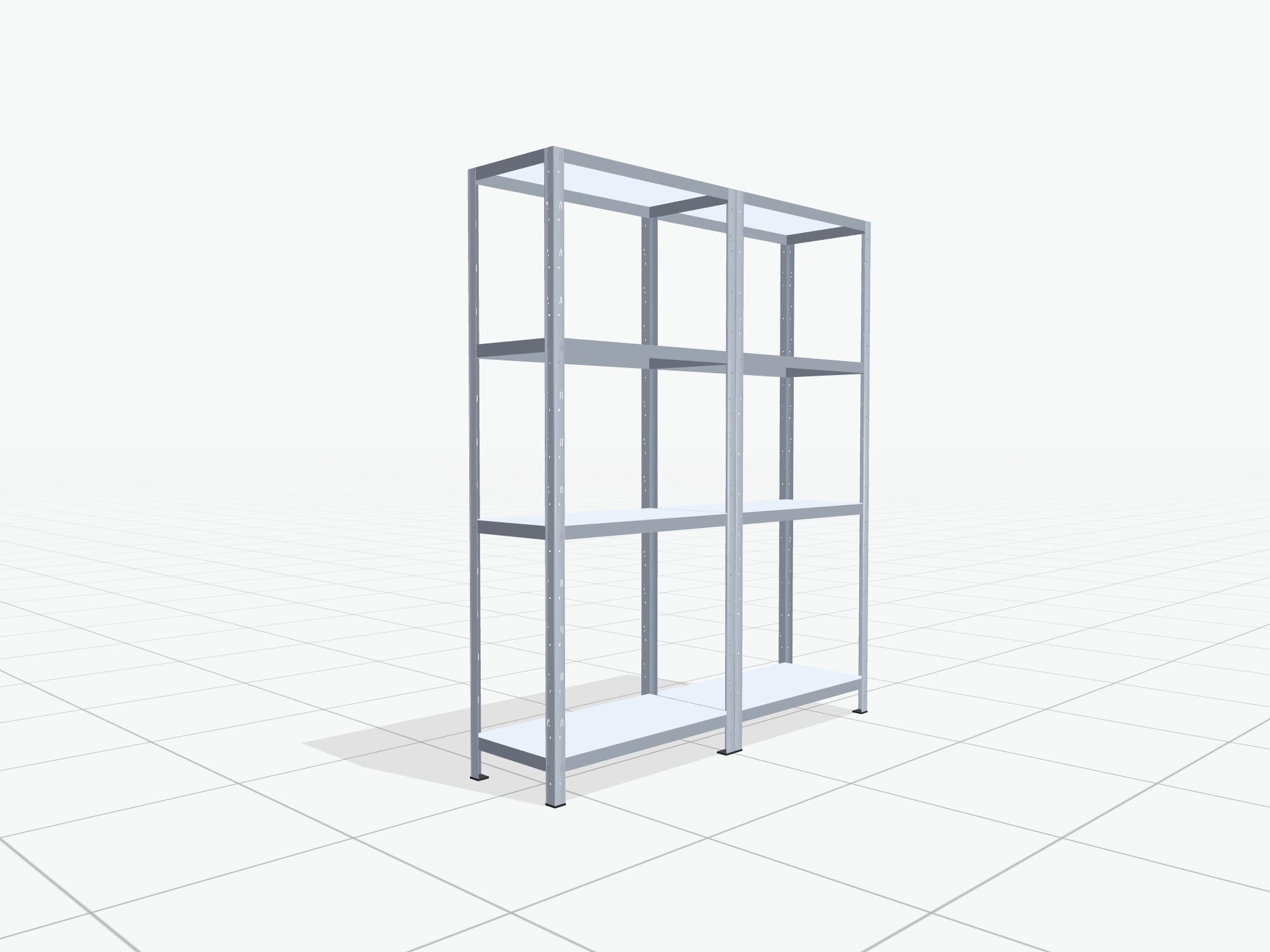Legbordstelling Basic FBX 4100, H: 1.886 mm, D: 400 mm, B: 800 mm