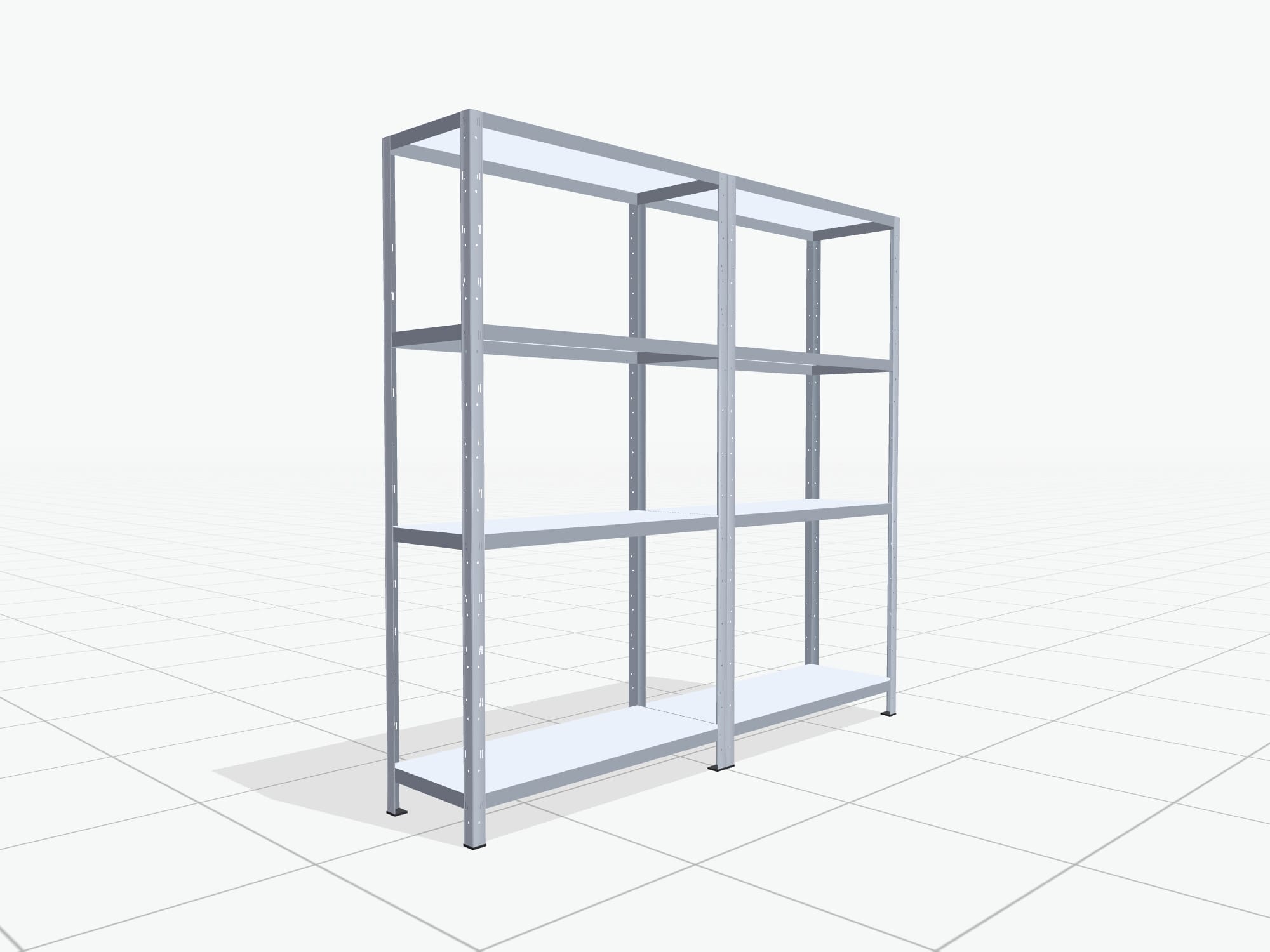 Legbordstelling Basic FBX 4100, H: 1.886 mm, D: 400 mm, B: 1.000 mm