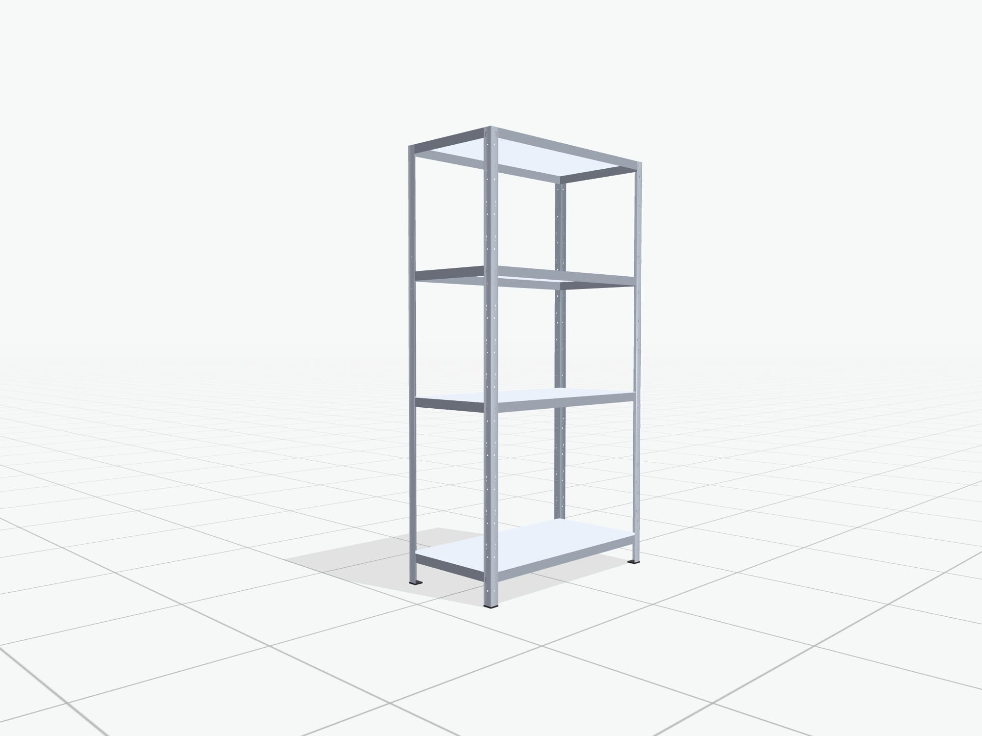 Legbordstelling Basic FBX 4100, H: 1.886 mm, D: 500 mm, B: 1.000 mm